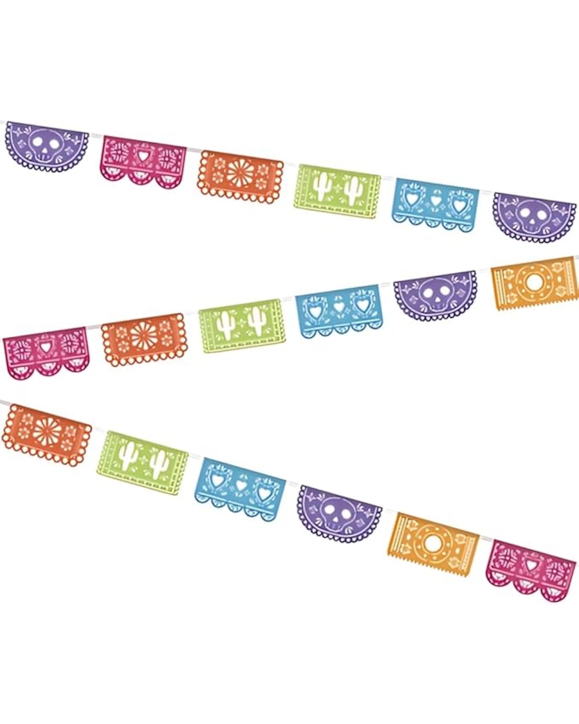 1 Unique Coloured Picado De Papel Garland Banner 4.57m, 1 of 4
