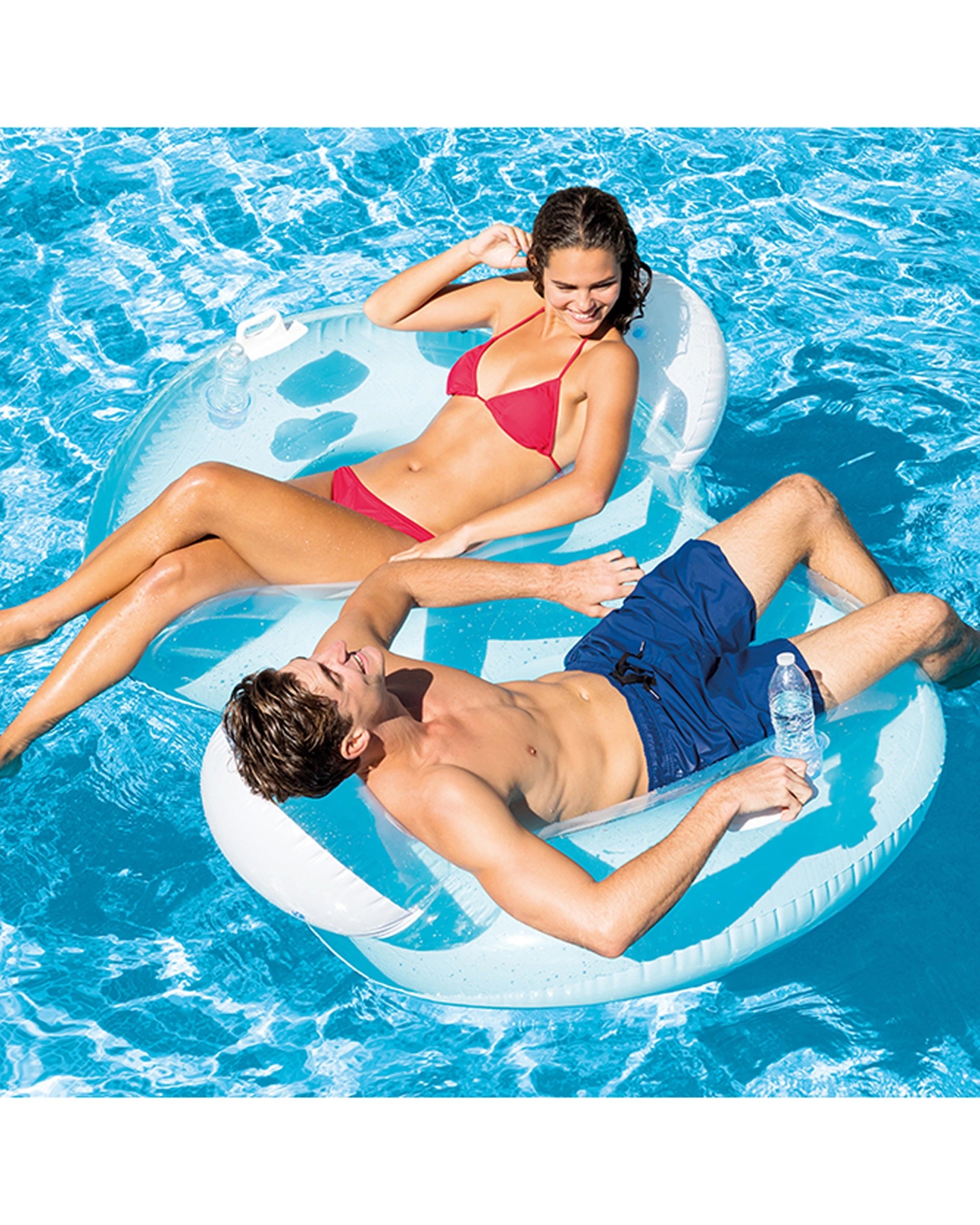 4 Intex Double Pillow Back Lounge Inflatable Kids Floats 9Y+ - Multi, 4 of 4
