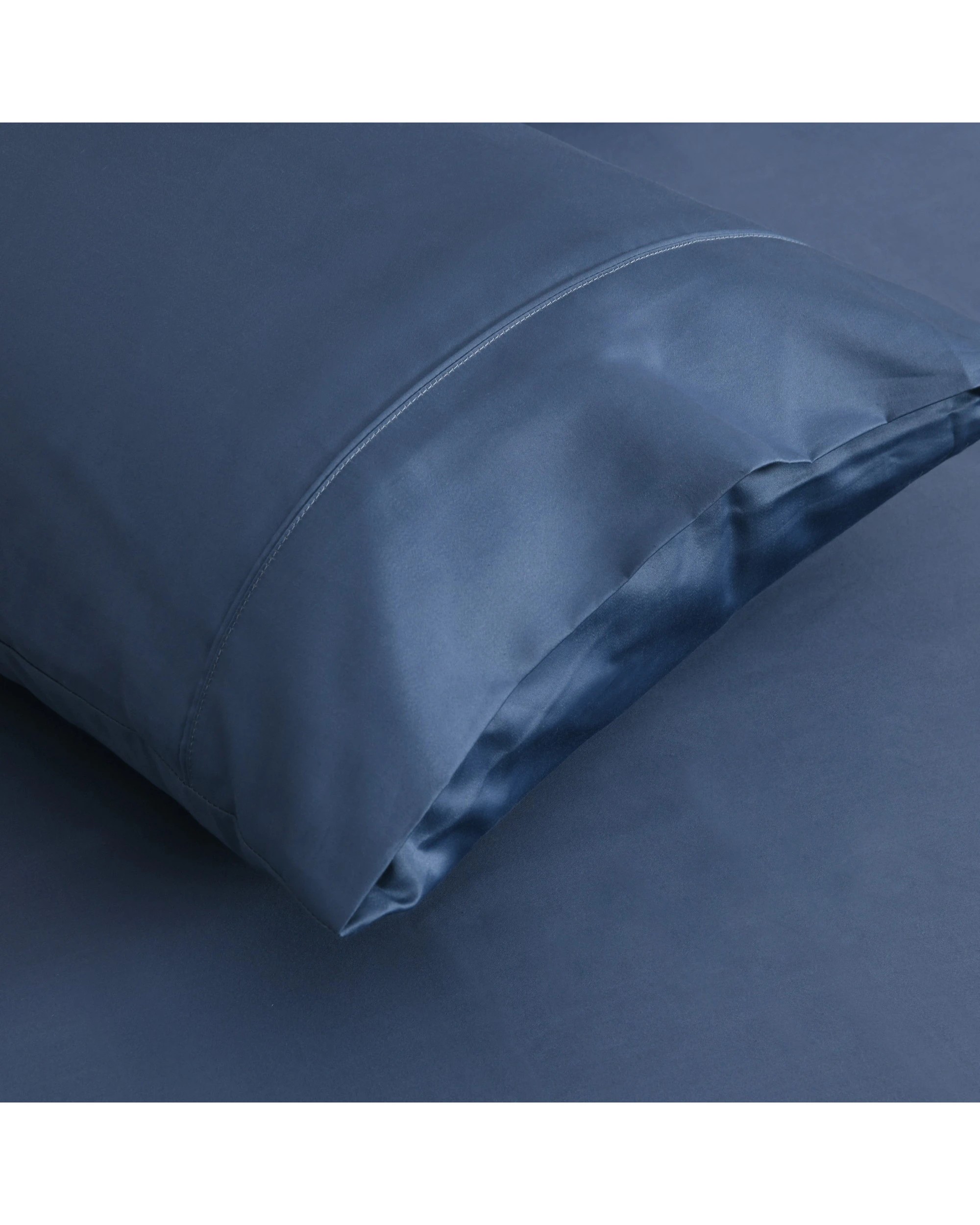 4 Dreamaker 1500TC Cotton Rich Sateen Sheet Set - Queen Bed - Navy, 4 of 6