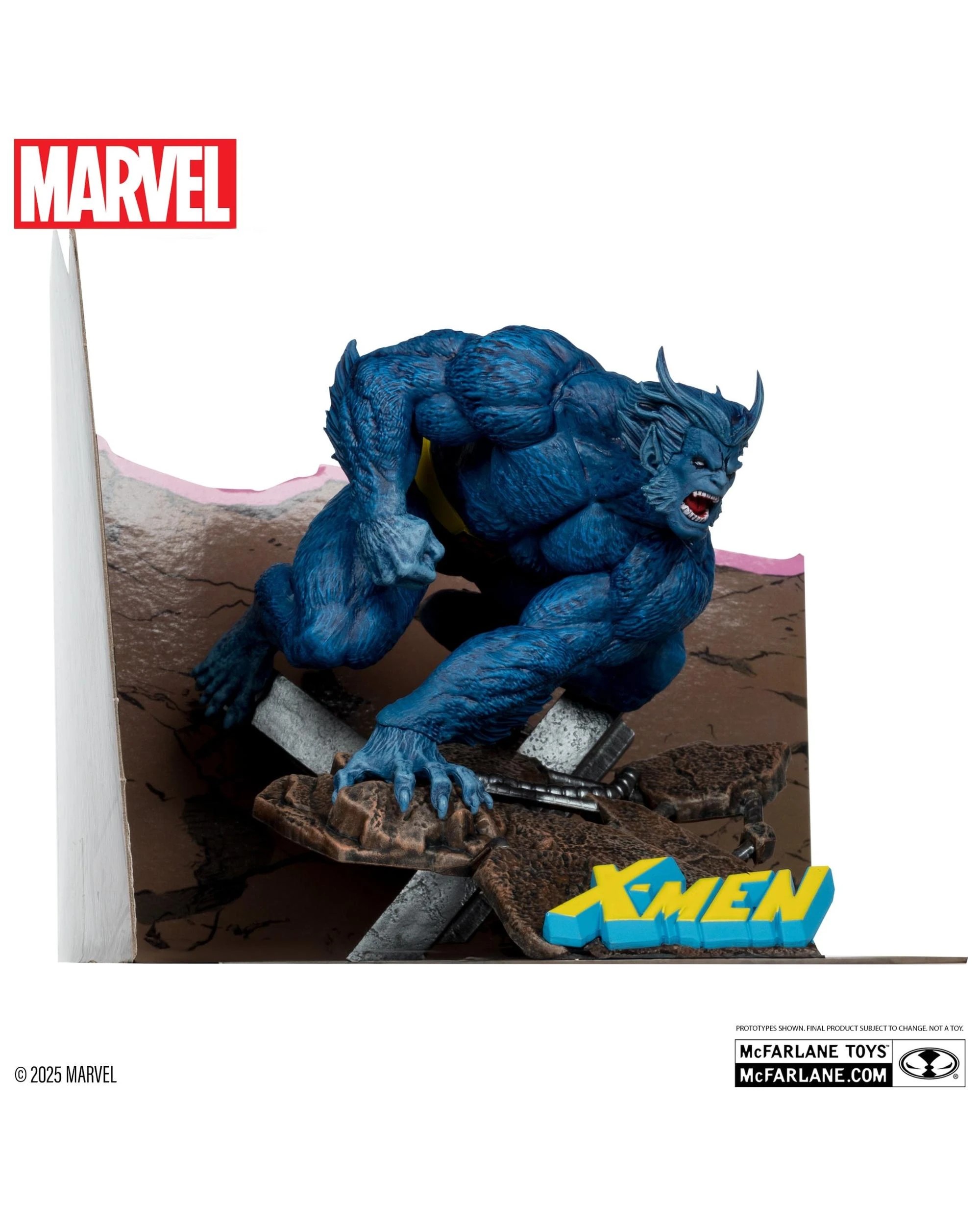 3 McFarlane Toys Marvel Collection Beast X-Men #1 1:10 Scale Figure, 3 of 8