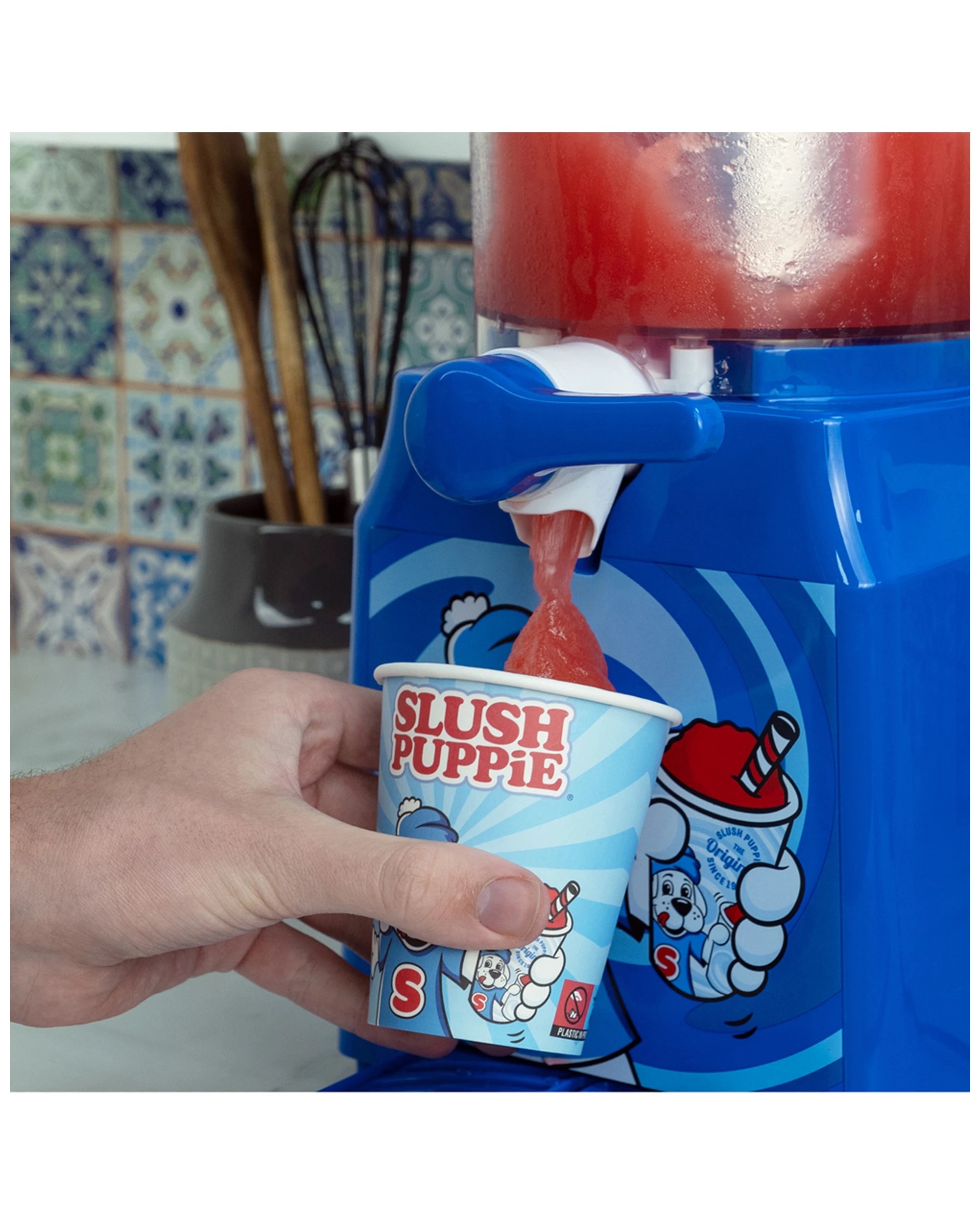 6 Slush Puppie Slushie Machine Frozen Juice/shake Iced Cold Drink Maker
 - Blue, 6 of 8
