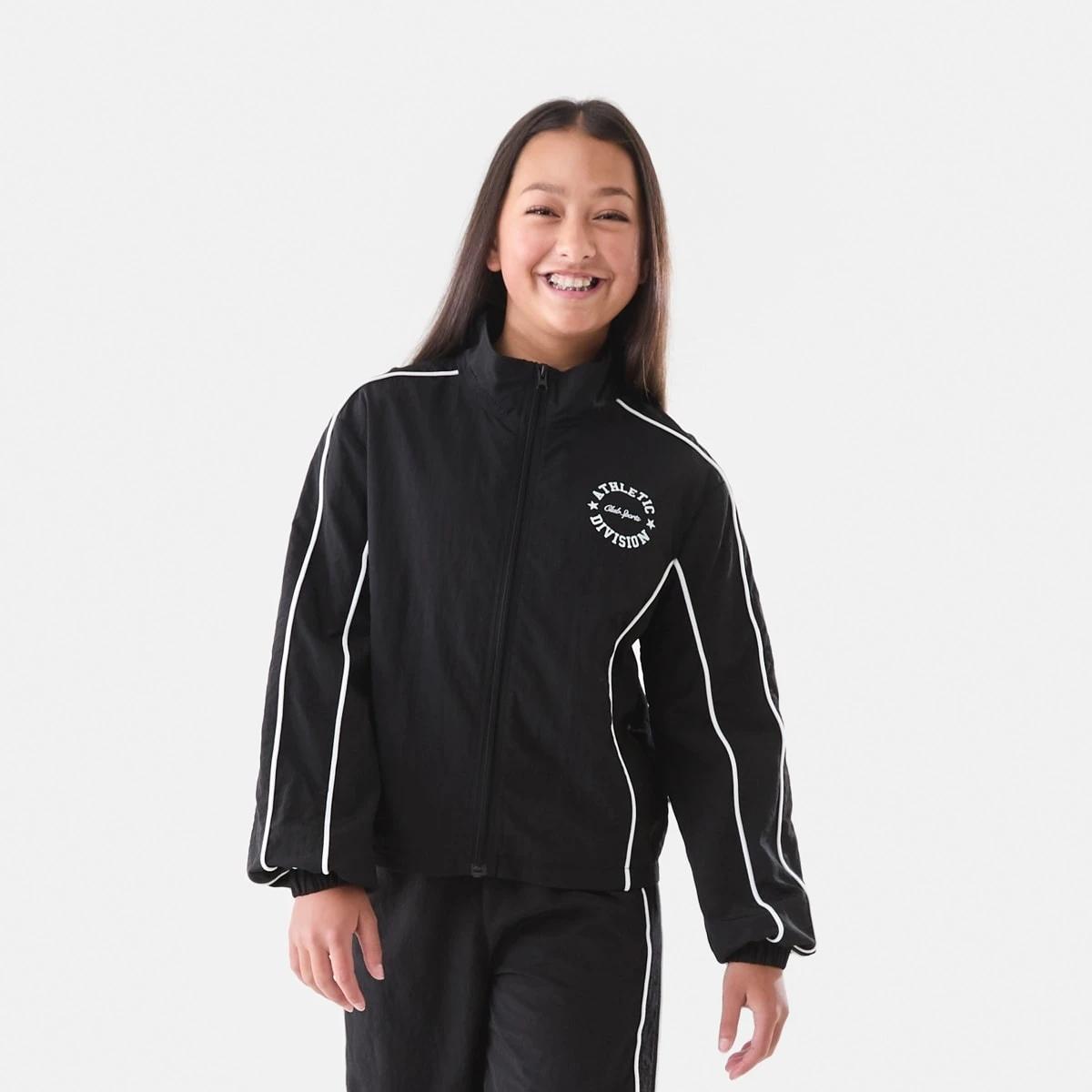 2 Active Kids Parachute Jacket Black, 2 of 7