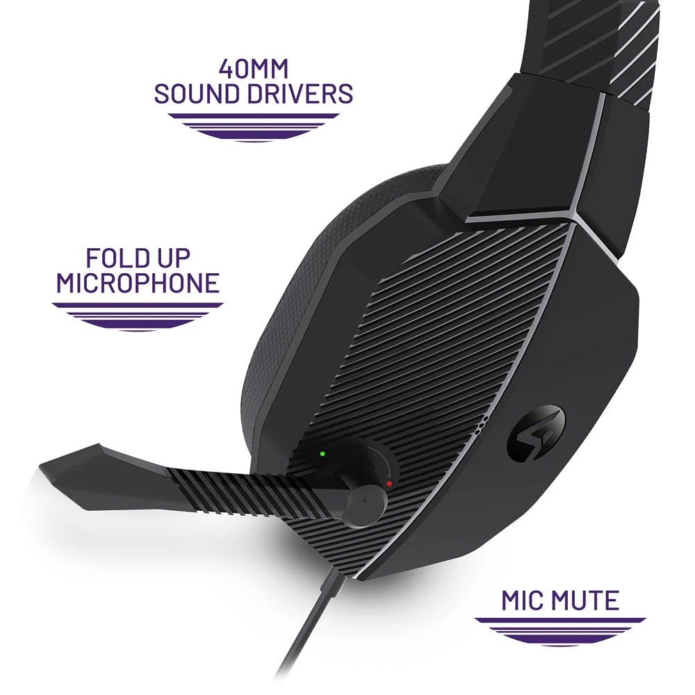 5 4Gamers Phantom Premium Wired Gaming Headset - Black
 - Black, 5 of 5