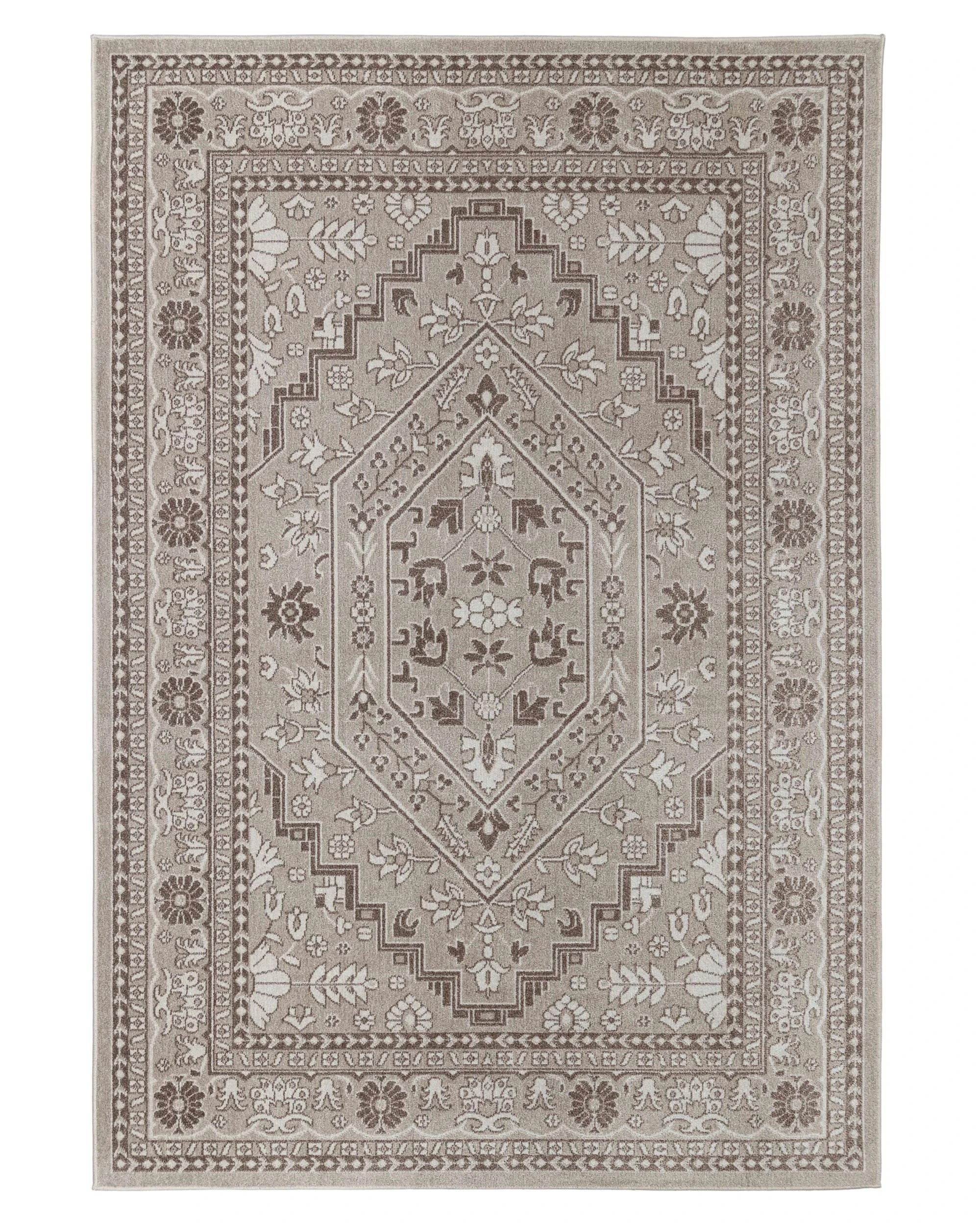 1 Loopsie Midalva Vintage Washable Rug-290cm x 200cm - Brown, 1 of 8