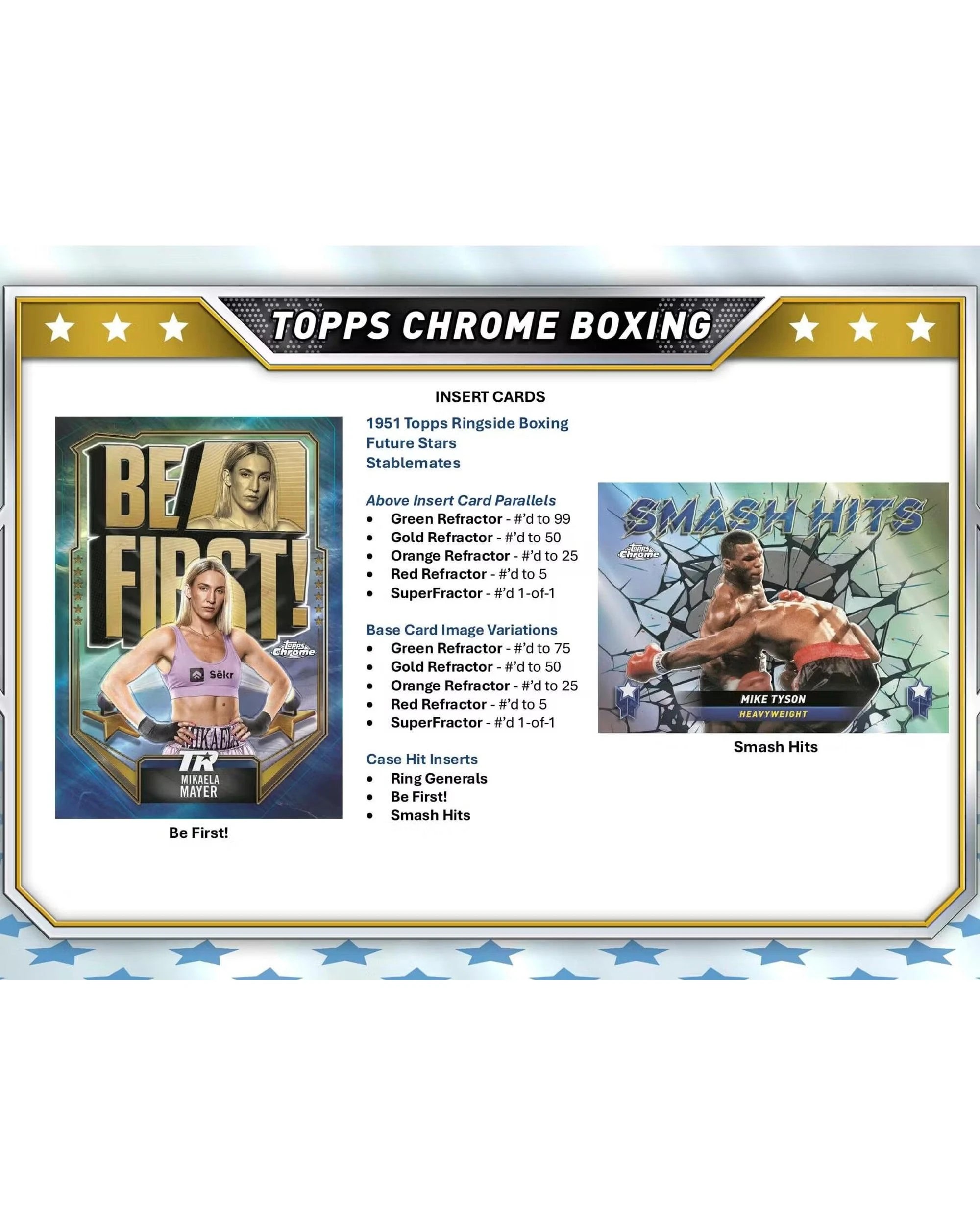 4 Topps 2024 Chrome Boxing Hobby Pack, 4 of 10