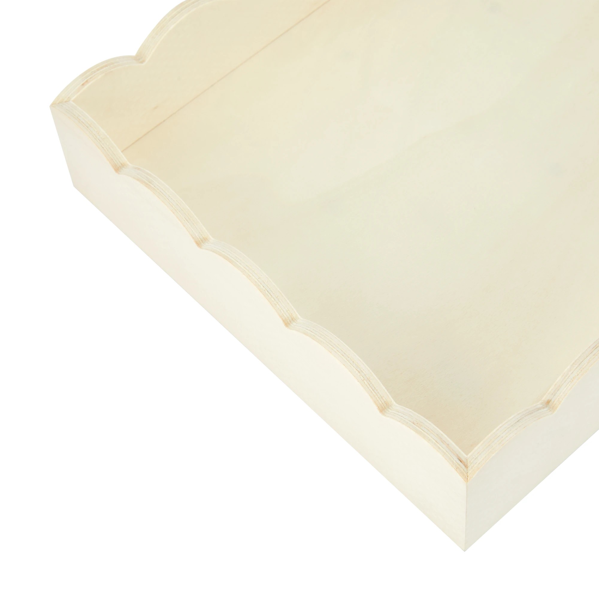 4 2 Piece Wood Scallop Tray, 4 of 7