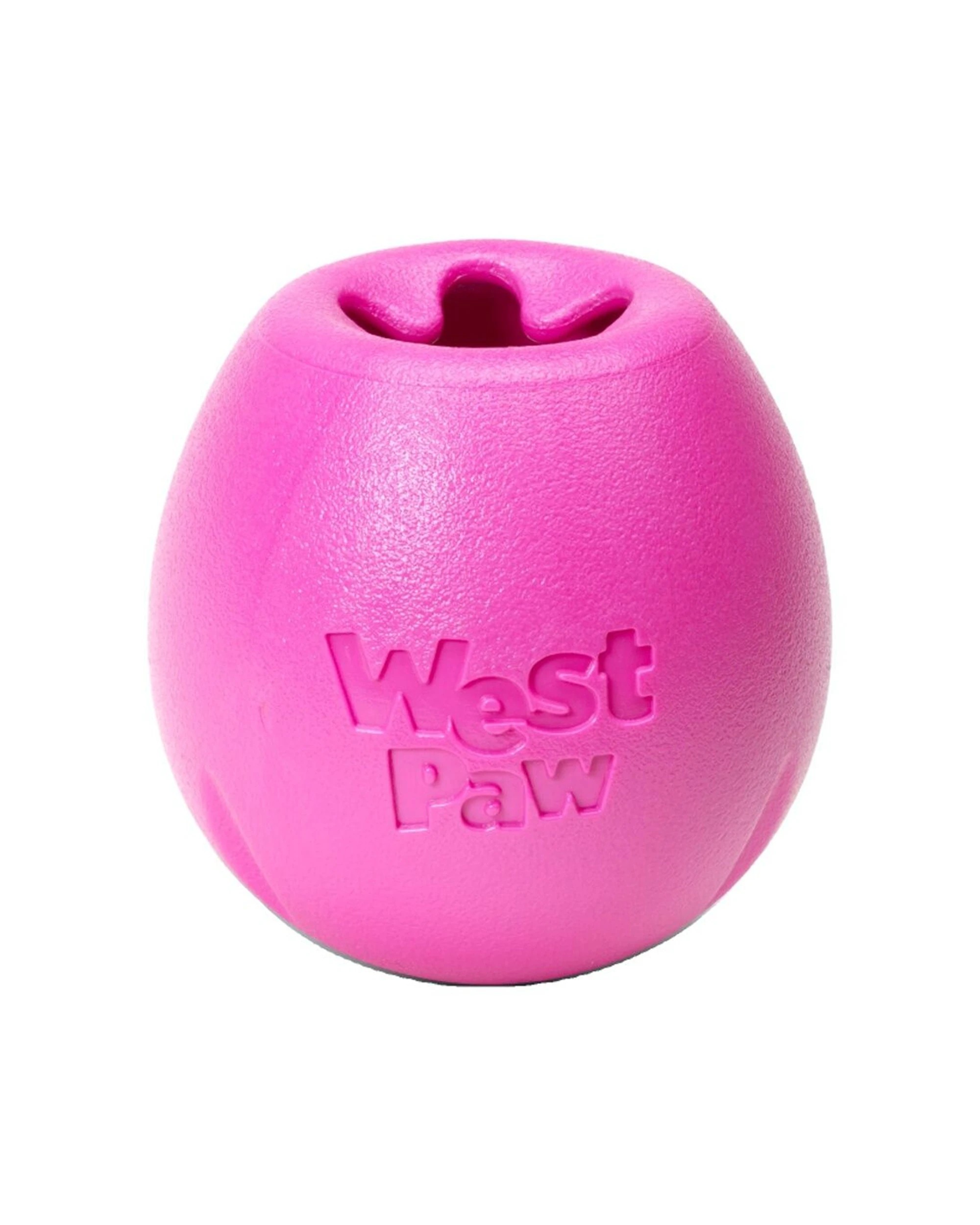 1 West Paw Rumbl Dog Treat Dispenser Slow Feeder Interactive Chew Toy Small - Pink, 1 of 1
