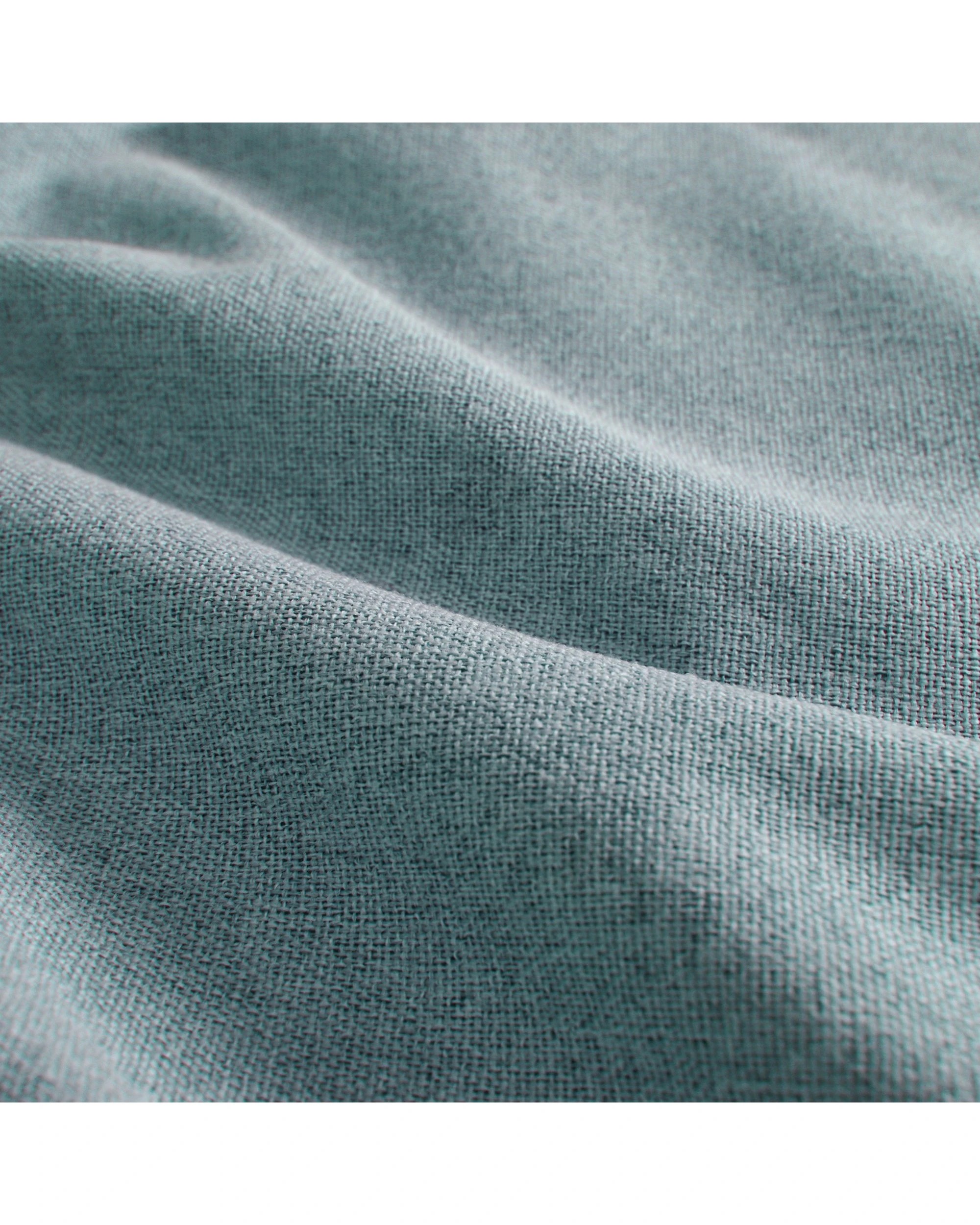 3 Cadence & Co. Bennett Faux Linen Blockout Eyelet Curtain Twin Pack 225x223cm - Blue, 3 of 4
