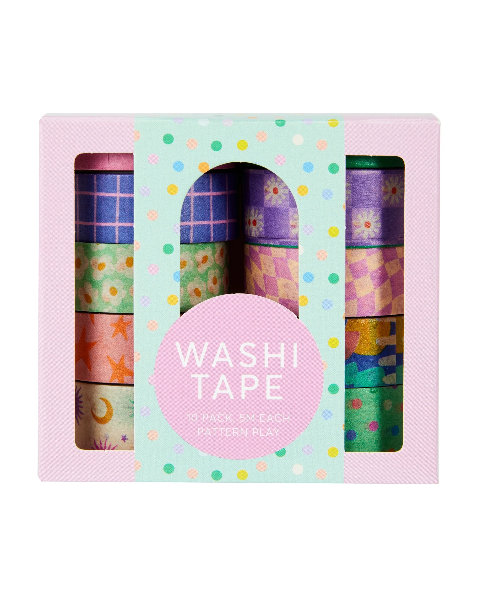 1 10 Pack Washi Tape - Pattern, 1 of 4