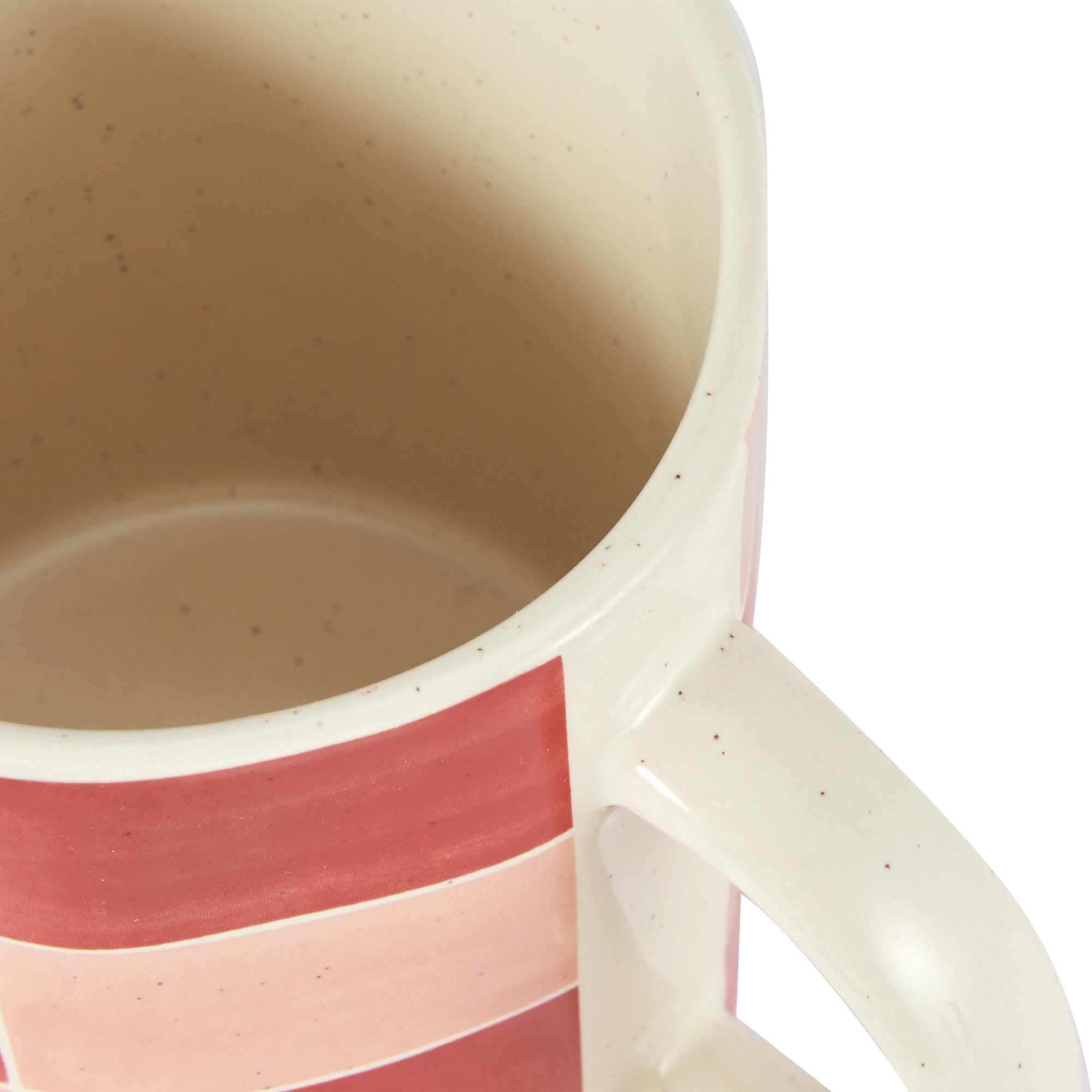 2 Pink Red Grid Mug, 2 of 2