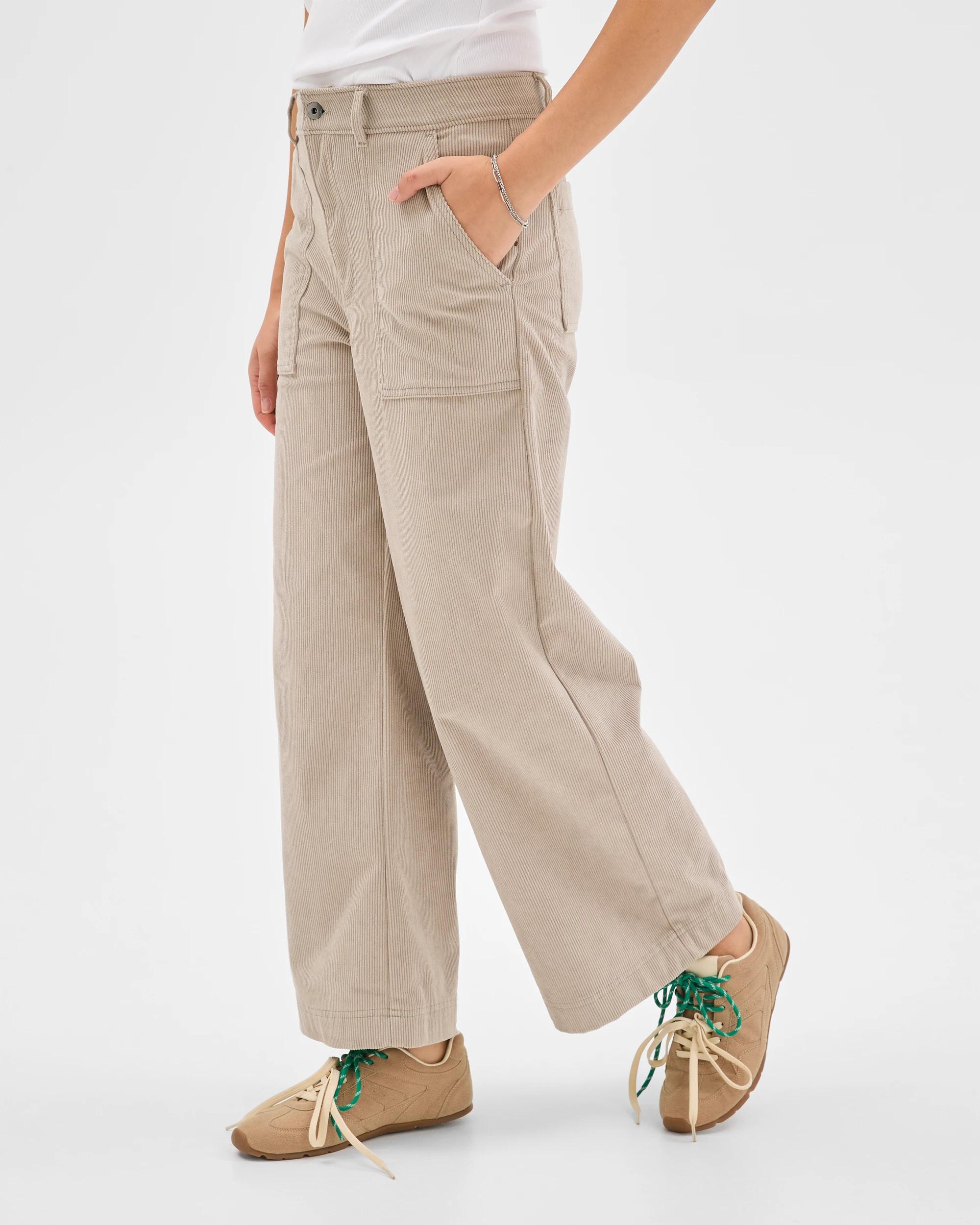 8 Target Woman Crop Length Wide Leg Corduroy Pants BIRCH, 8 of 8