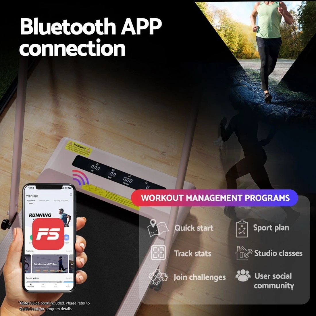 6 Everfit Treadmill Electric Walking Pad Incline Under Desk 380mm - Pink, 6 of 10