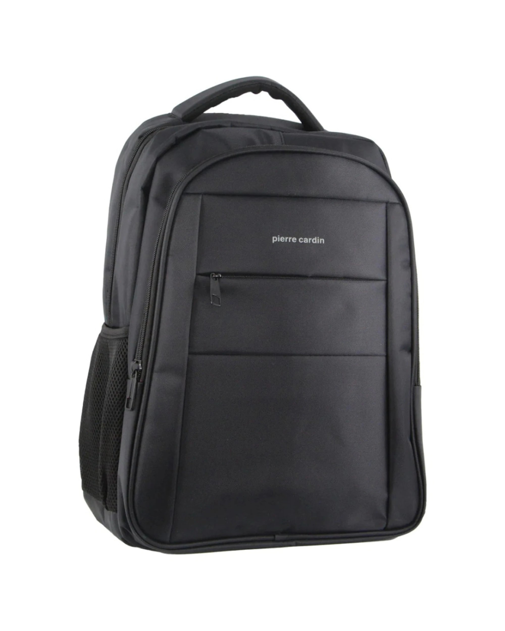 1 Pierre Cardin Laptop Backpack Padded Section USB Port RFID Ergonomic Straps - Black, 1 of 3