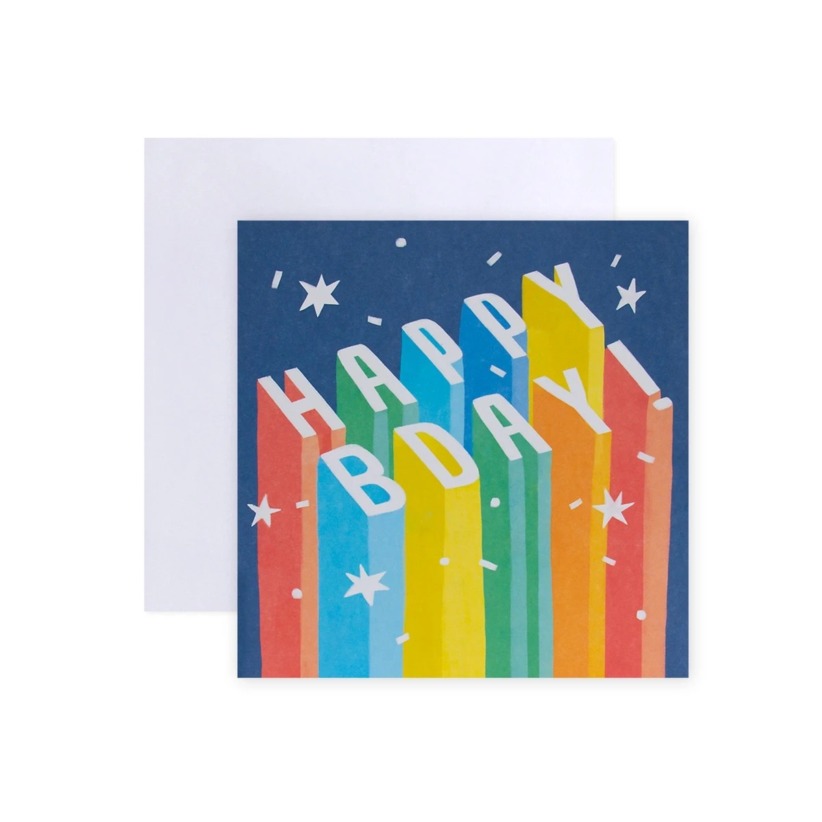 1 Creative Publishing by Hallmark Birthday Greeting Card - Bold Rainbow Lettering, 1 of 2