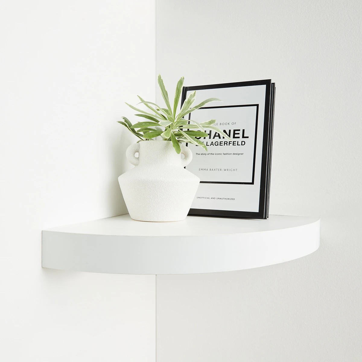 1 White Corner Shelf, 1 of 5