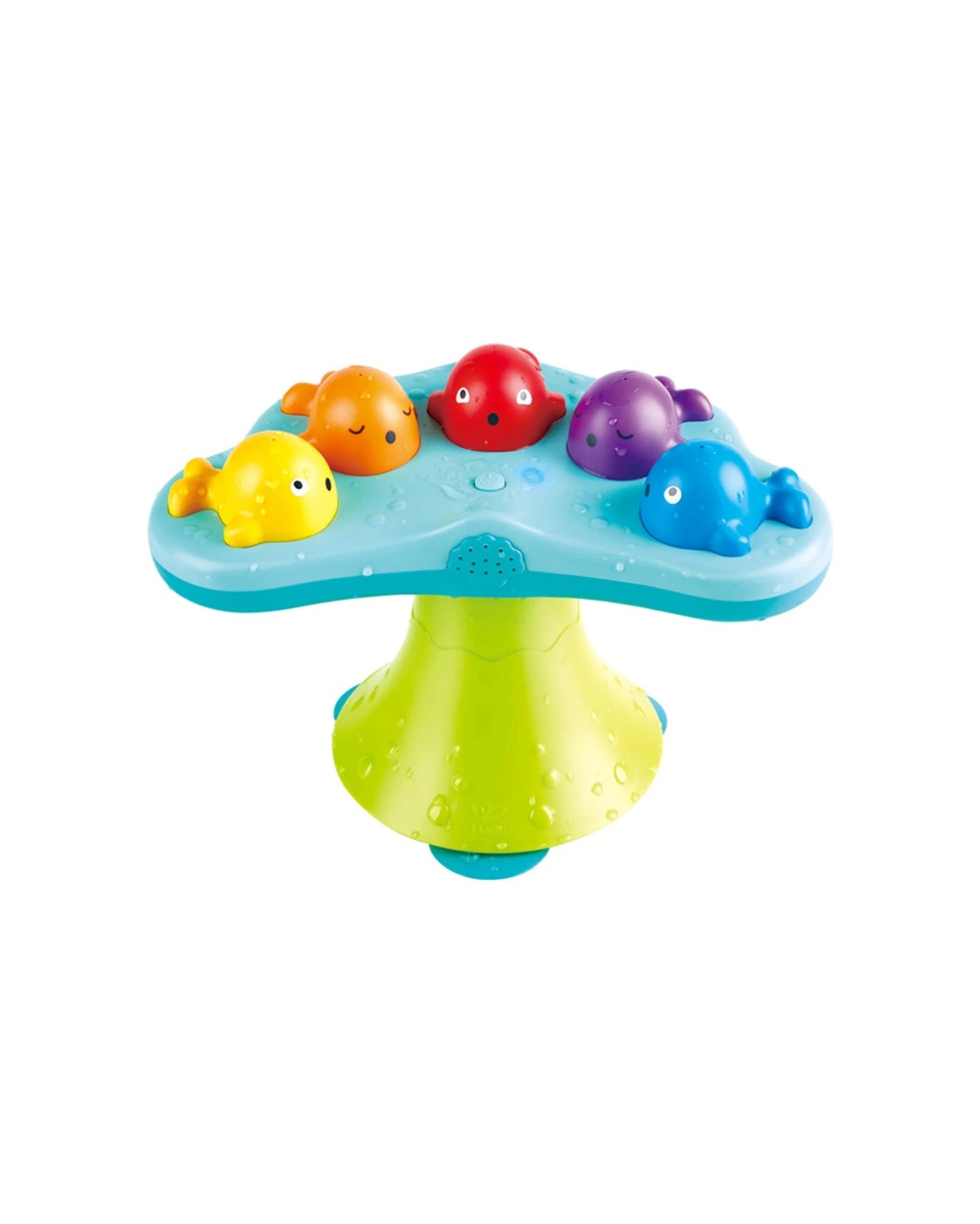 1 Hape Musical Whale Fountain Bath Toy With Suction Cup 15x28x22cm Kids, 1 of 3