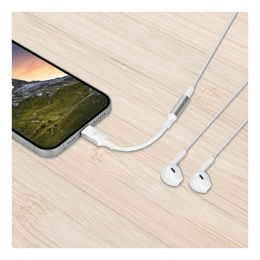 5 Bonelk USB-C to 3.5 mm Adapter White, 5 of 6