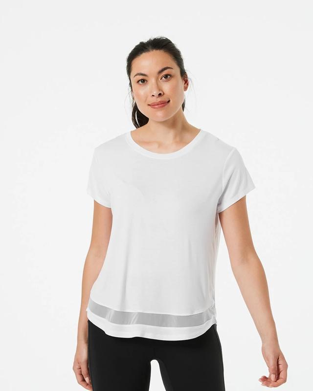 Active Womens Short Sleeve Mesh T-s