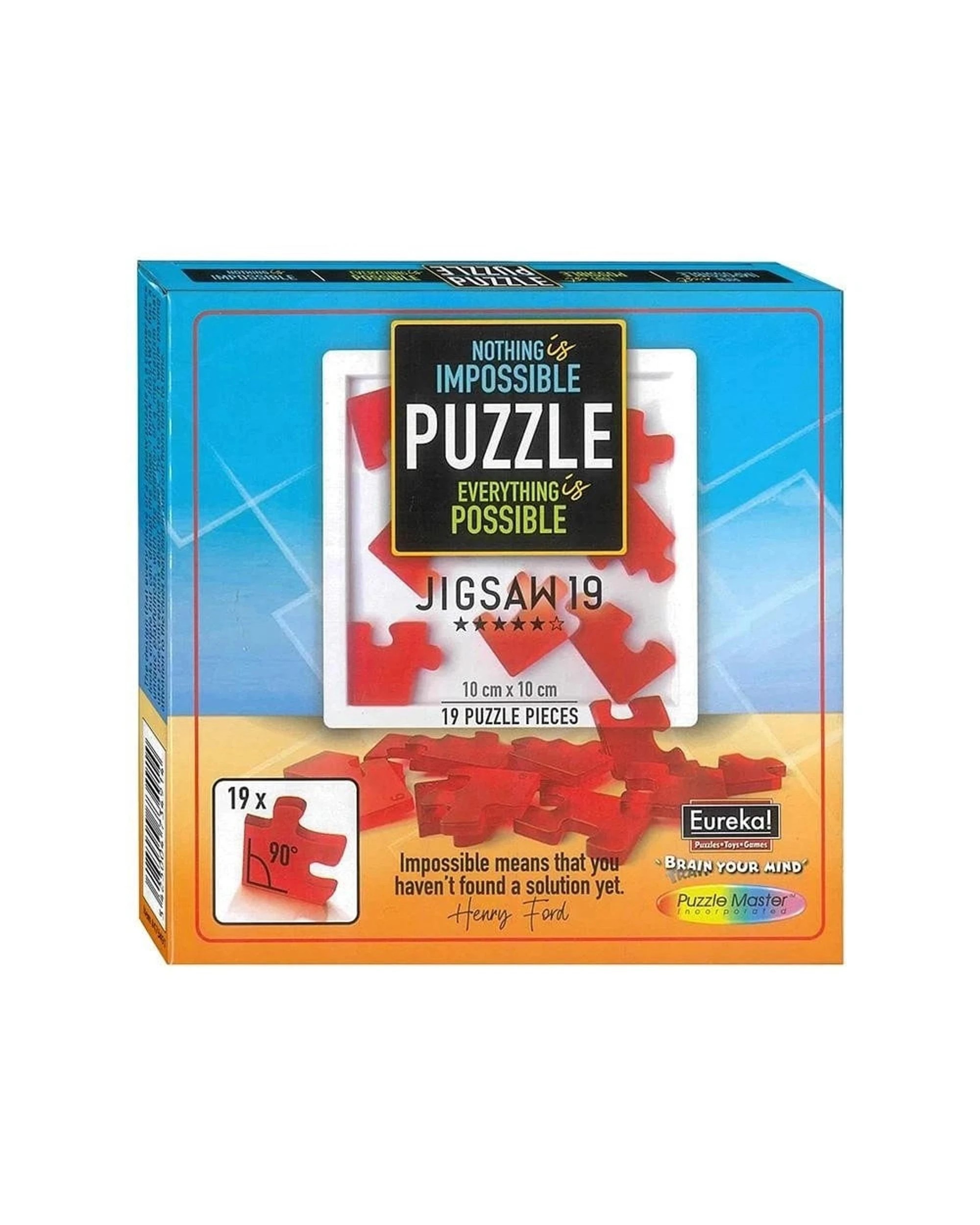 1 Puzzle Master Nothing is Impossible Everything is Possible 19 Piece Jigsaw Puzzle, 1 of 1