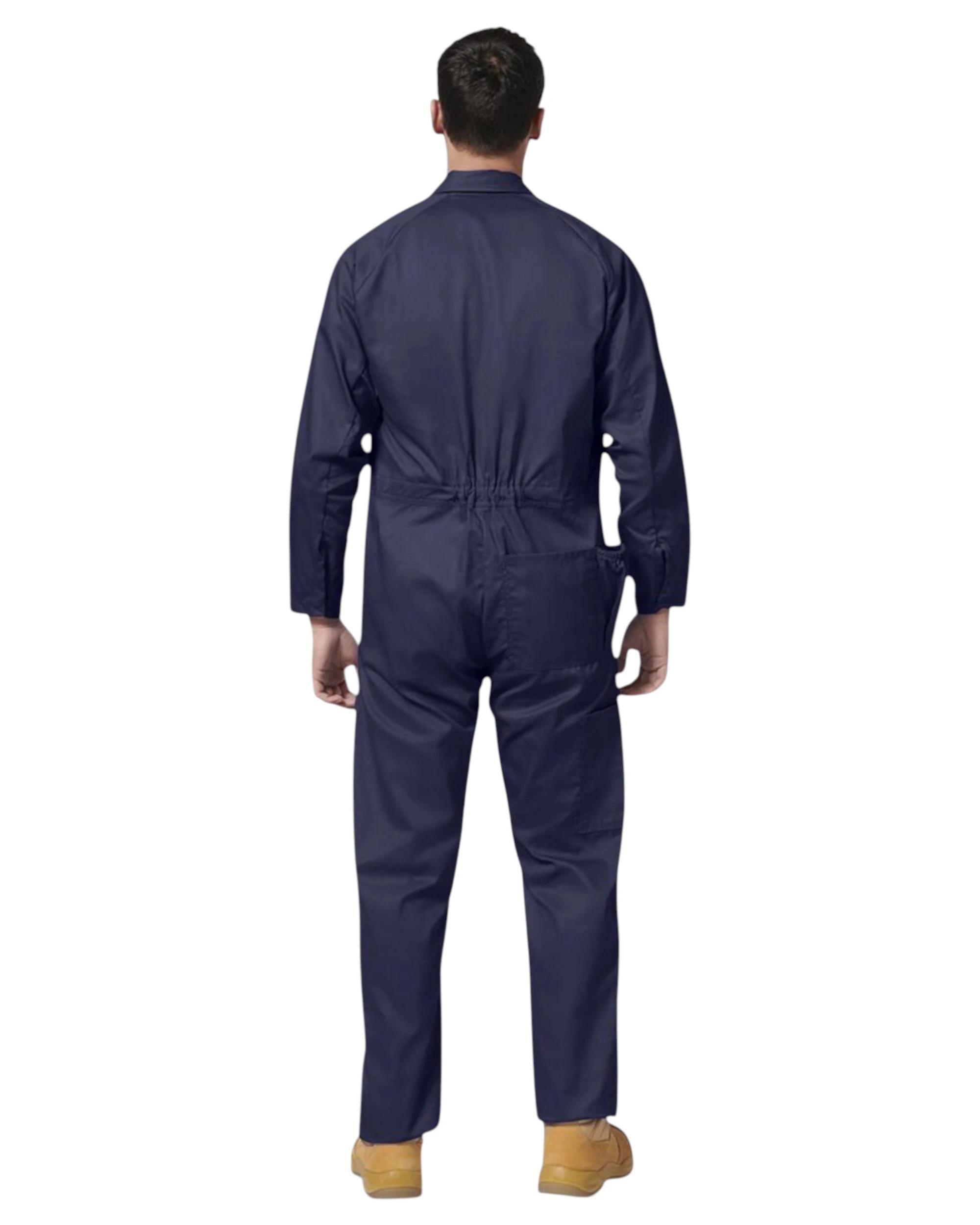 2 Hard Yakka Mens Cotton Lightweight Drill Coverall Navy NAVY, 2 of 7