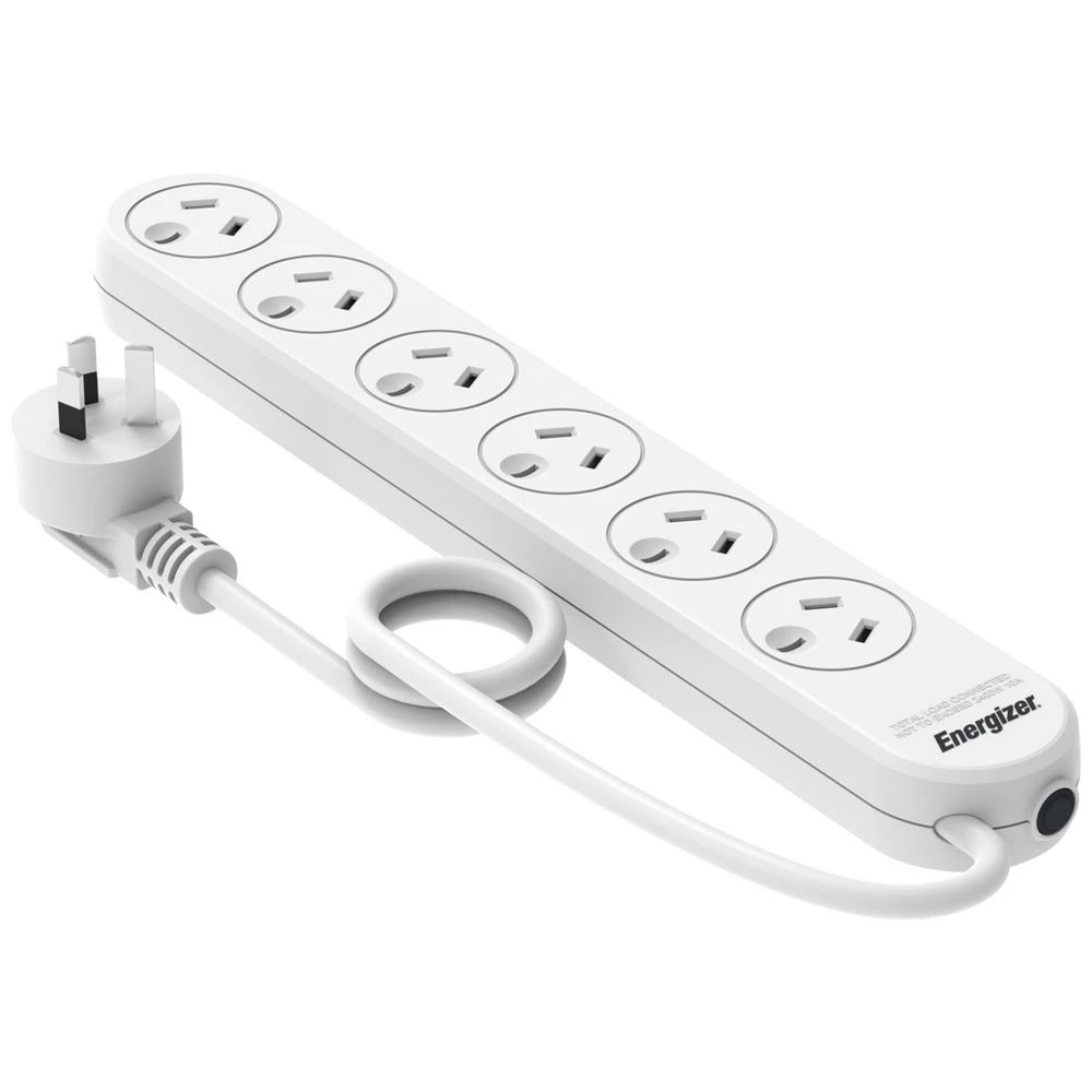 3 Energizer 6 Outlet Surge Protected Switched Powerboard, 3 of 6