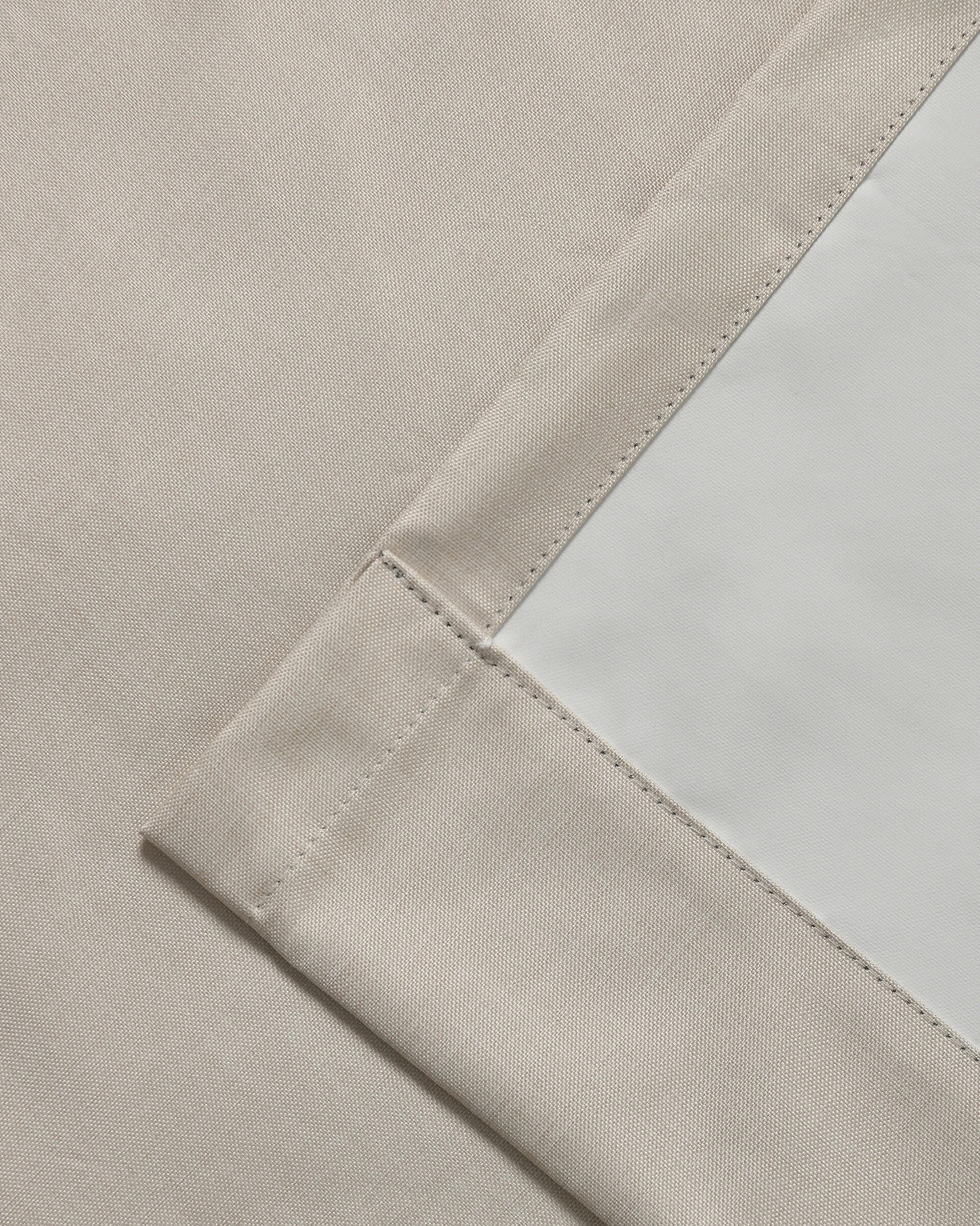 4 Sherwood Alva Faux Linen Blockout S-Fold Curtain 485x280cm - Fits 280cm Track - Porcelain, 4 of 7