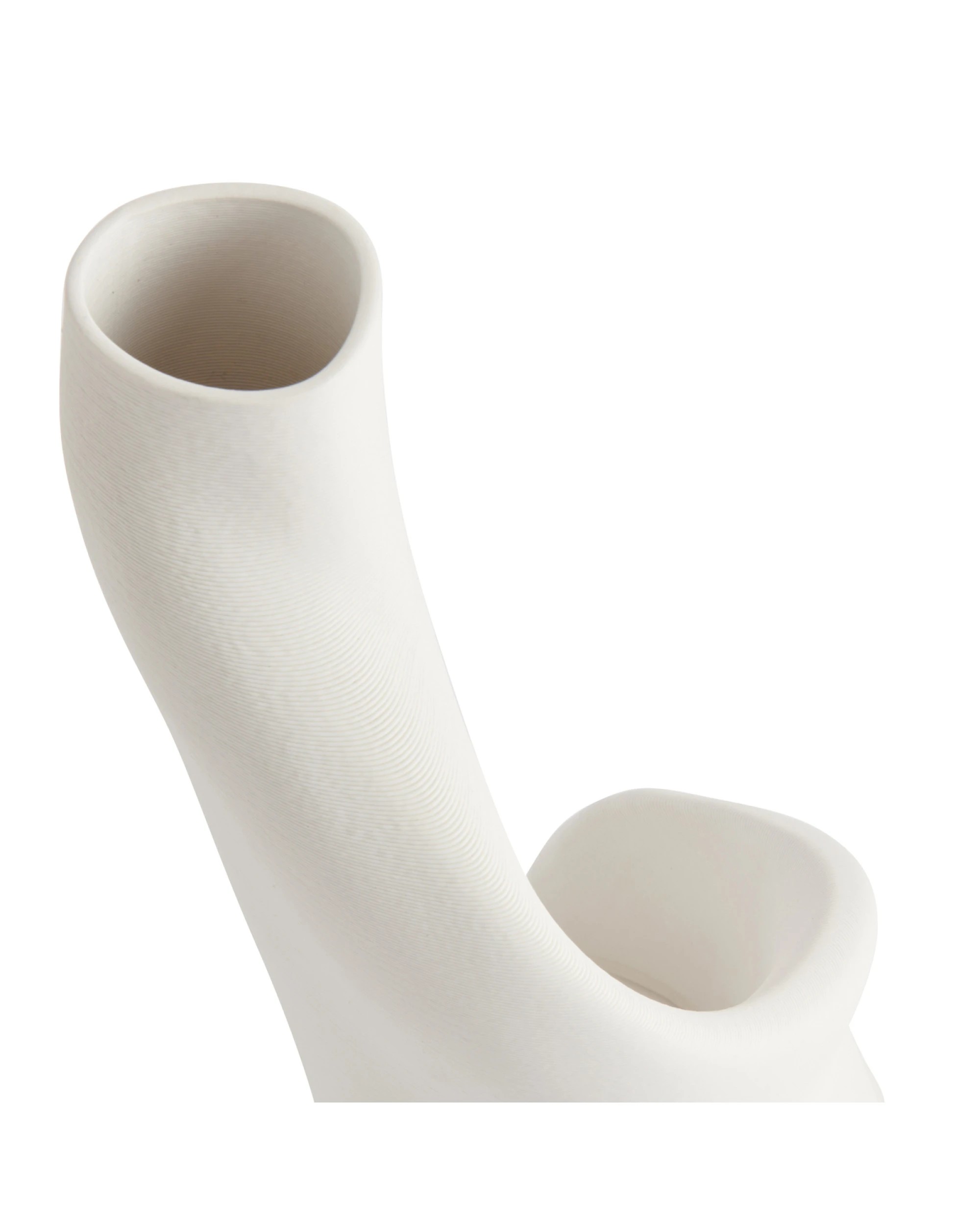 3 One Six Eight London Luna Vase - 45cm - White, 3 of 3