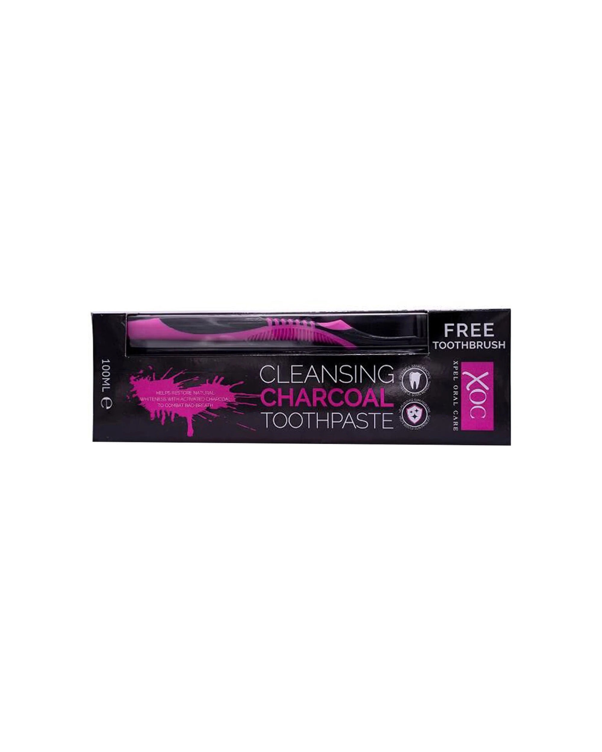 2 XOC 12PK Cleansing Charcoal Toothpaste Travel Oral Care 100ml - Multi, 2 of 7