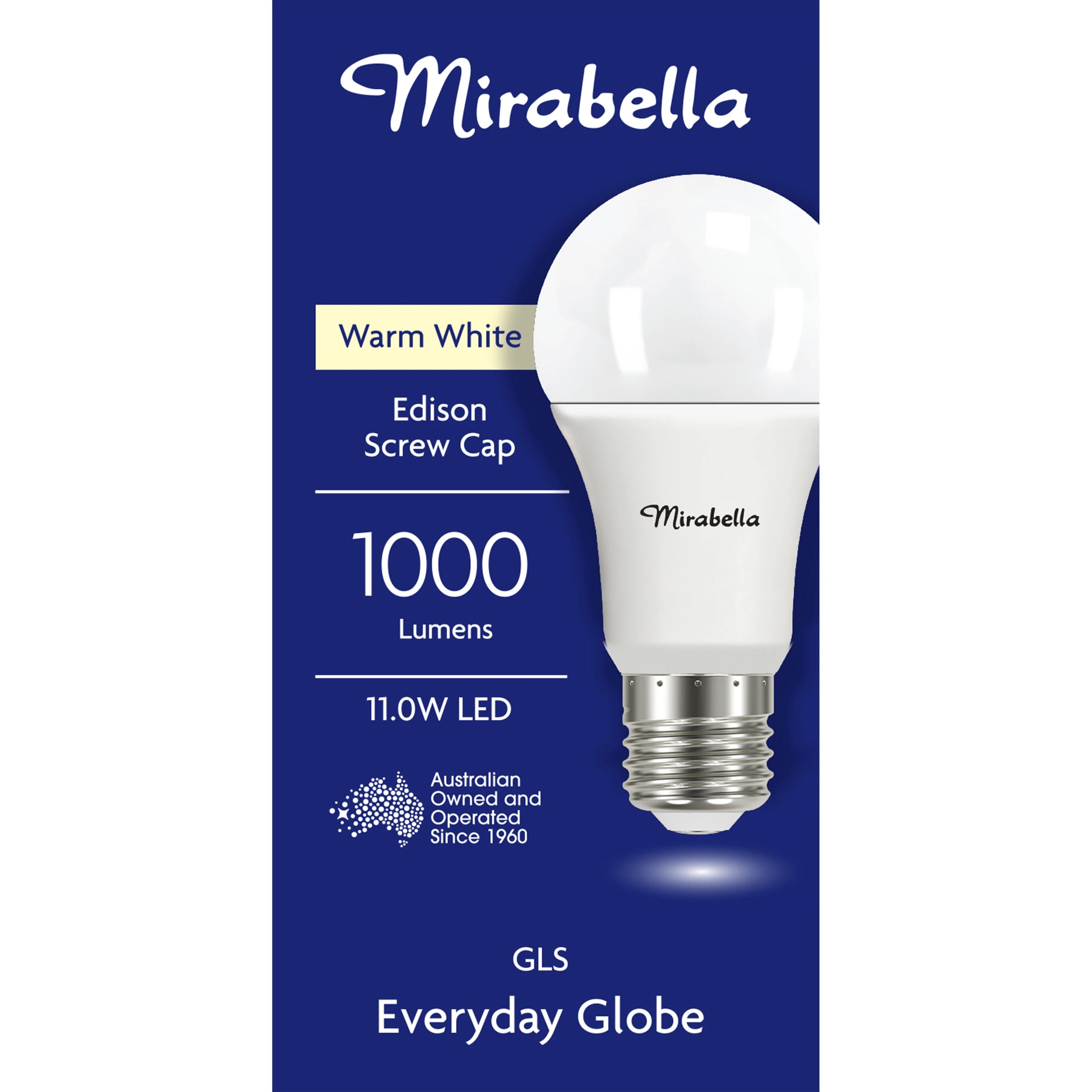 1 Mirabella LED GLS ES Warm White 11W Bulb, 1 of 6