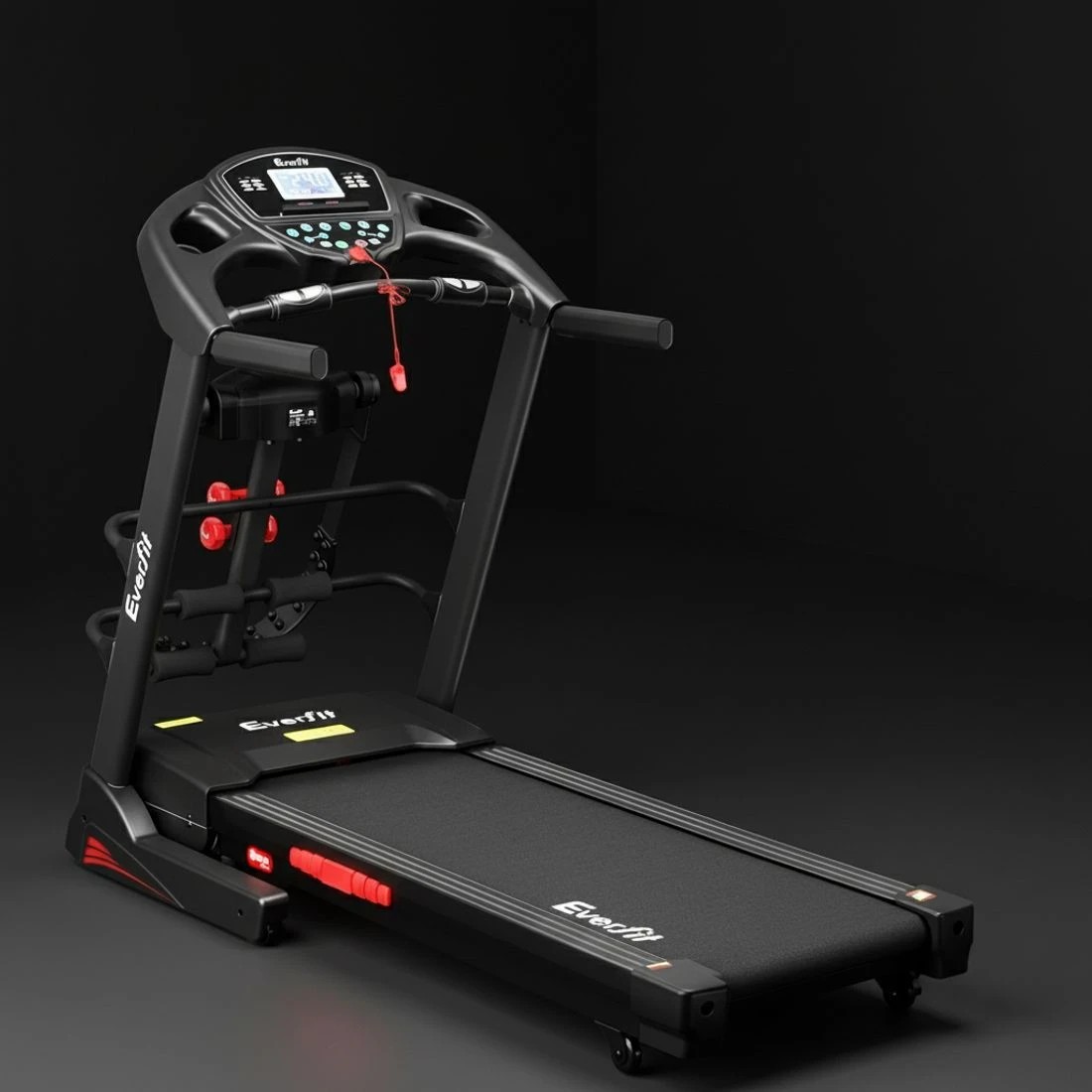 6 Everfit Treadmill Electric Home Gym Fitness Exercise Machine w/ Massager - Black, 6 of 6