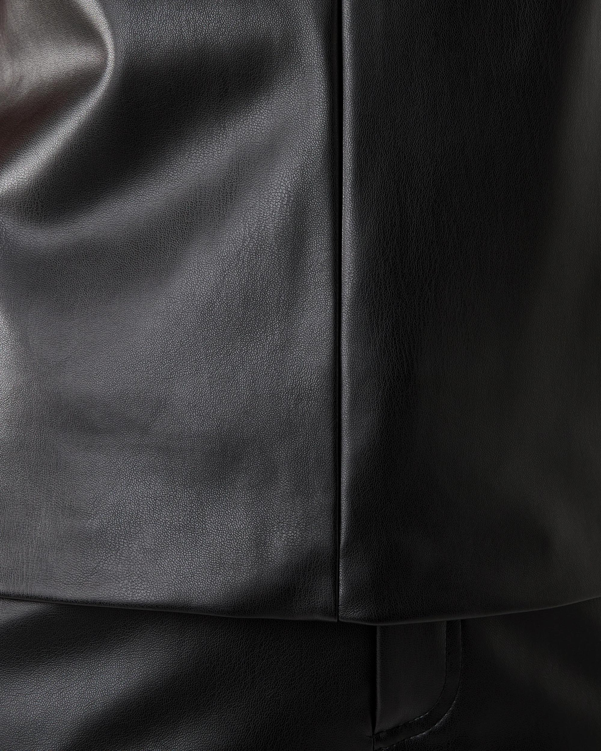 5 Sleeveless Faux Leather Top Black, 5 of 6