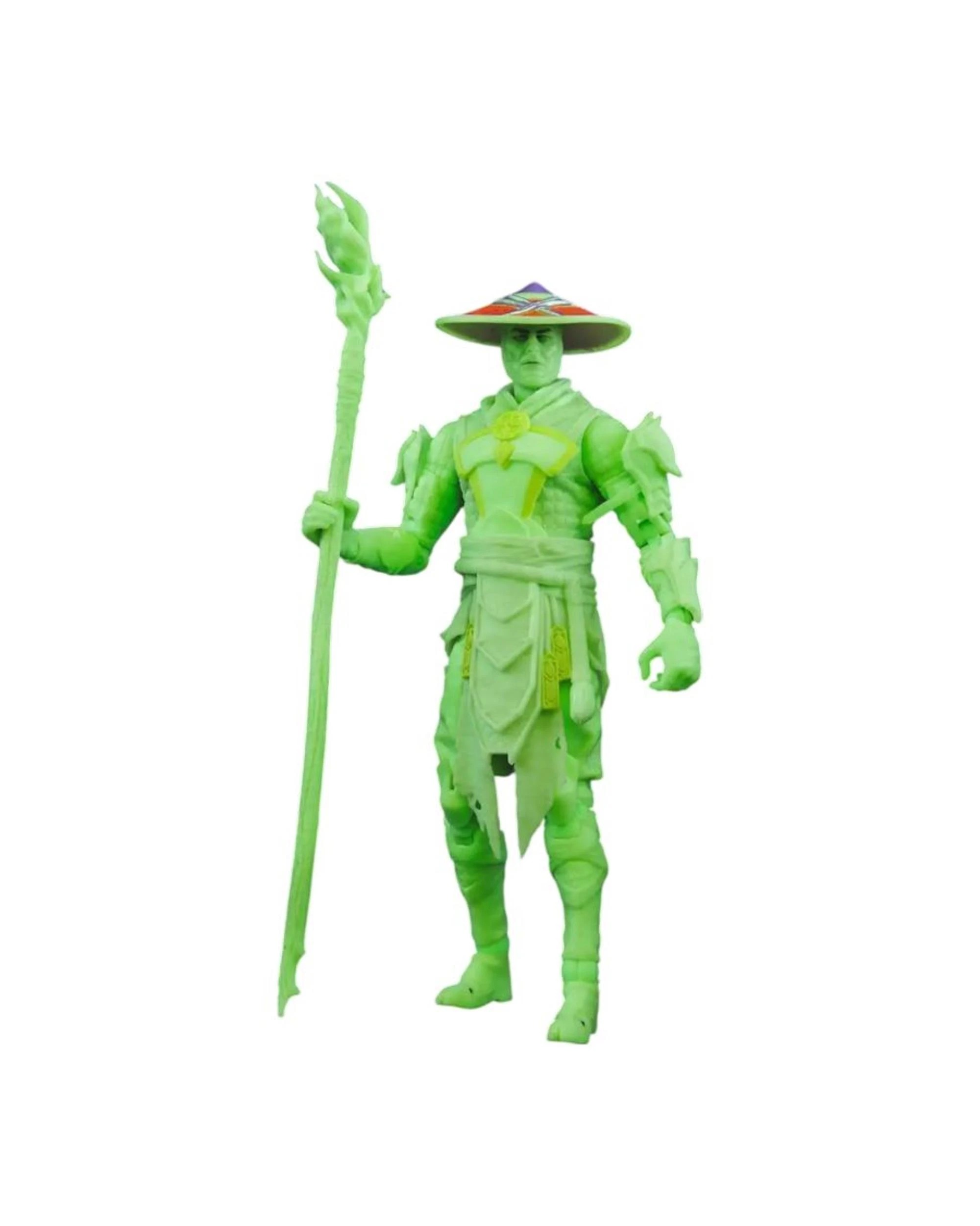 3 Mortal Kombat Raiden Glow in the Dark Edition Gold Label 7 inch Action Figure, 3 of 6