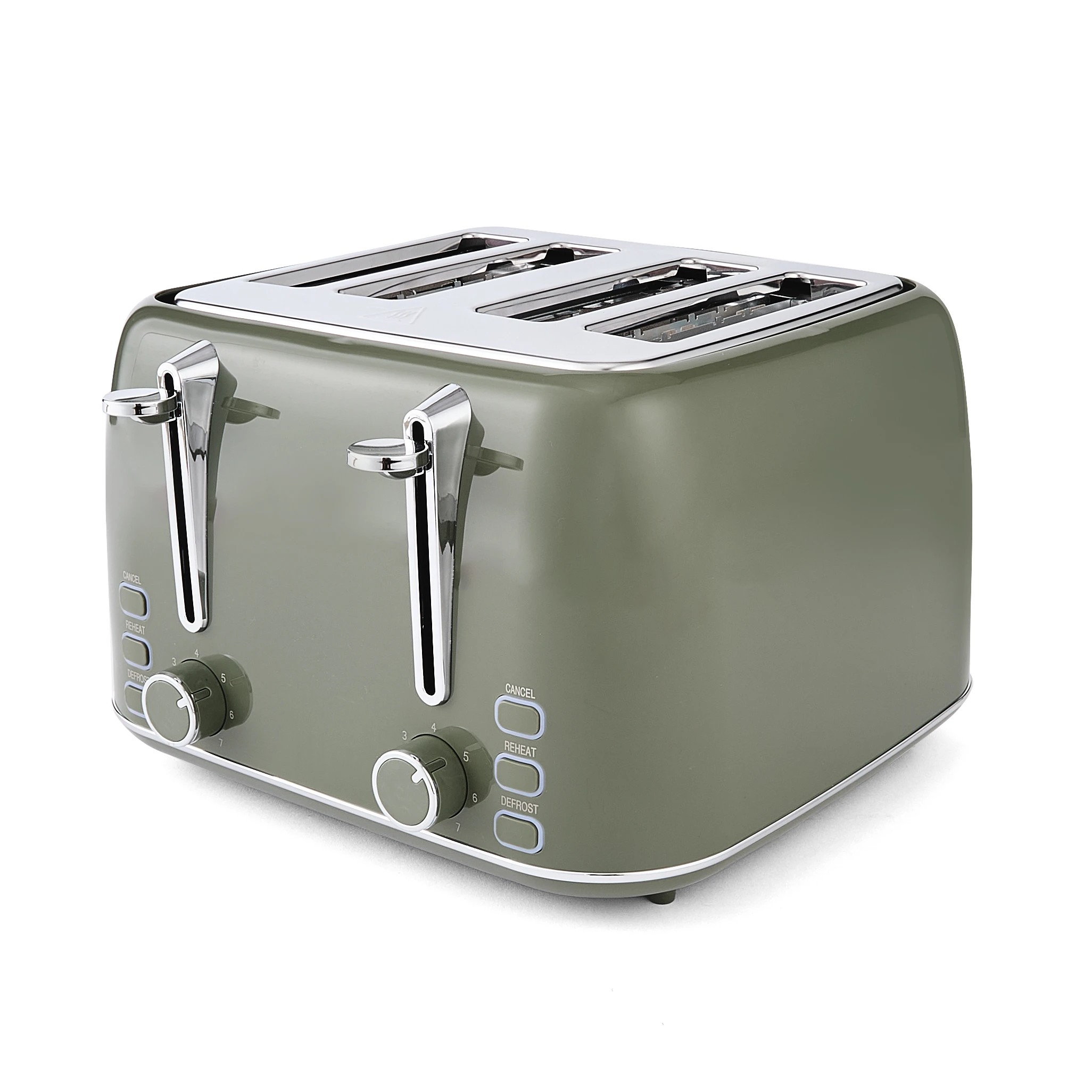 3 4 Slice Retro Toaster - Green, 3 of 8