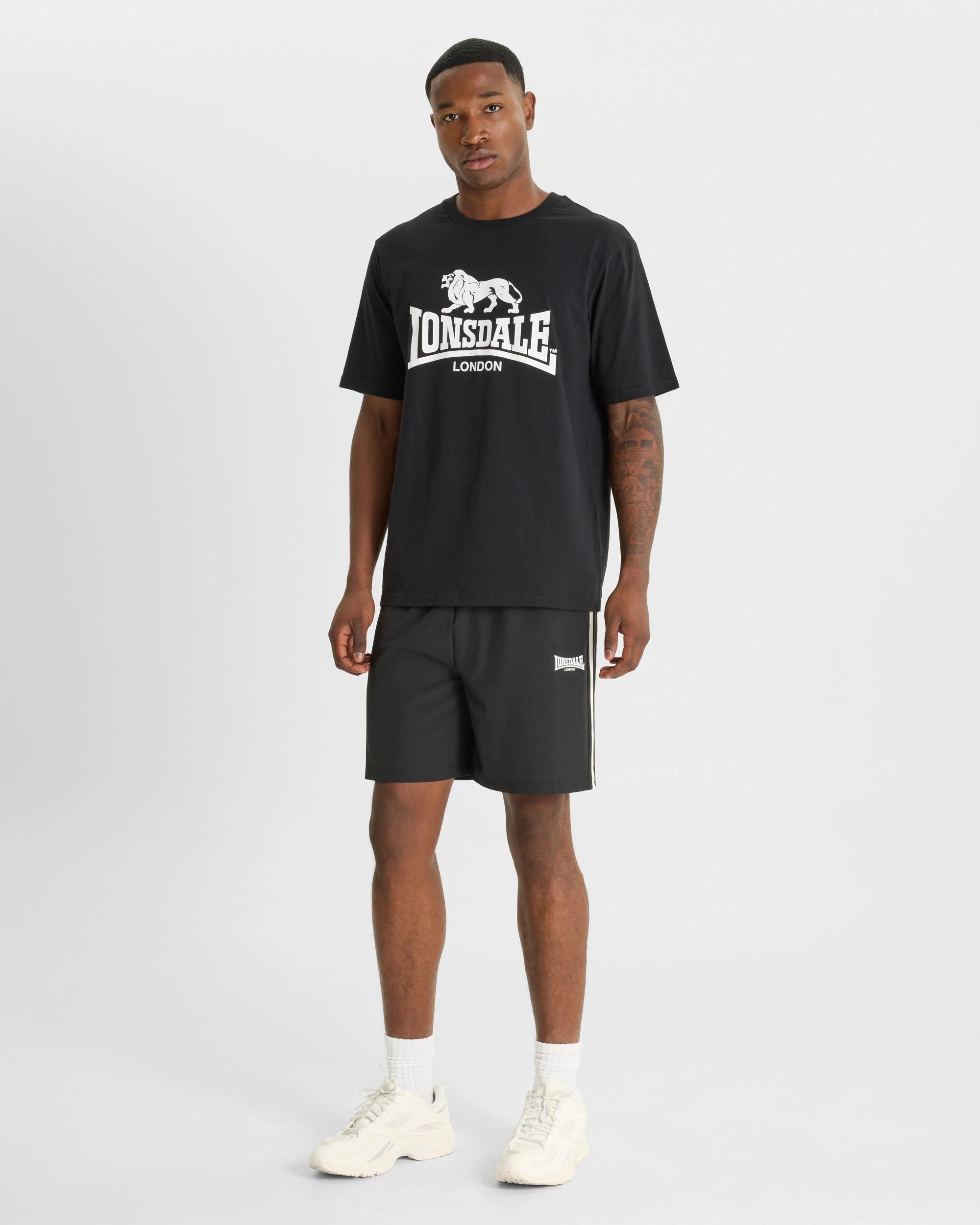 5 Lonsdale London Logo Performance Shorts BLACK, 5 of 5