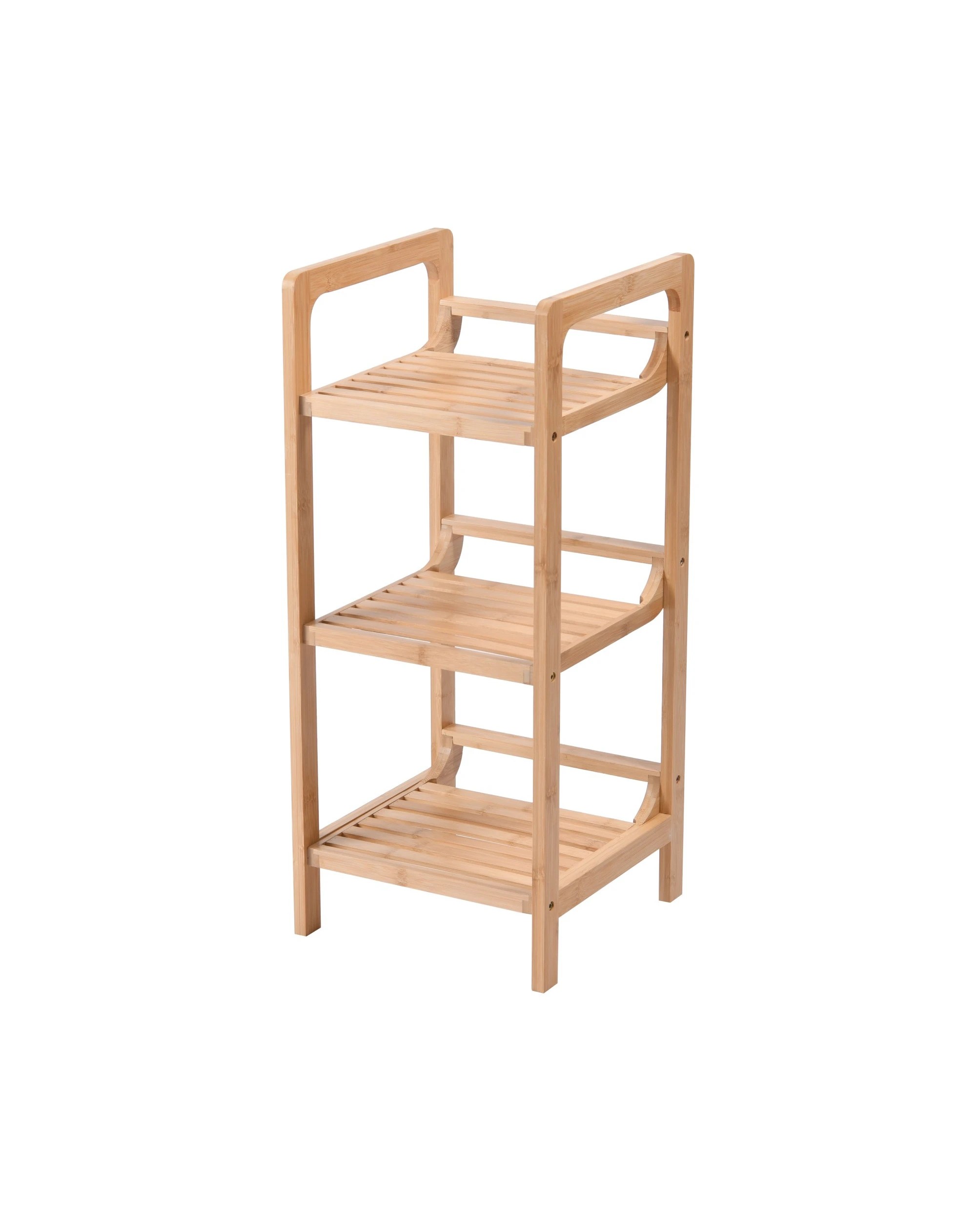 1 Takara Okin 3-Tier Natural Bamboo Shelf 30x30x70cm - Natural, 1 of 4