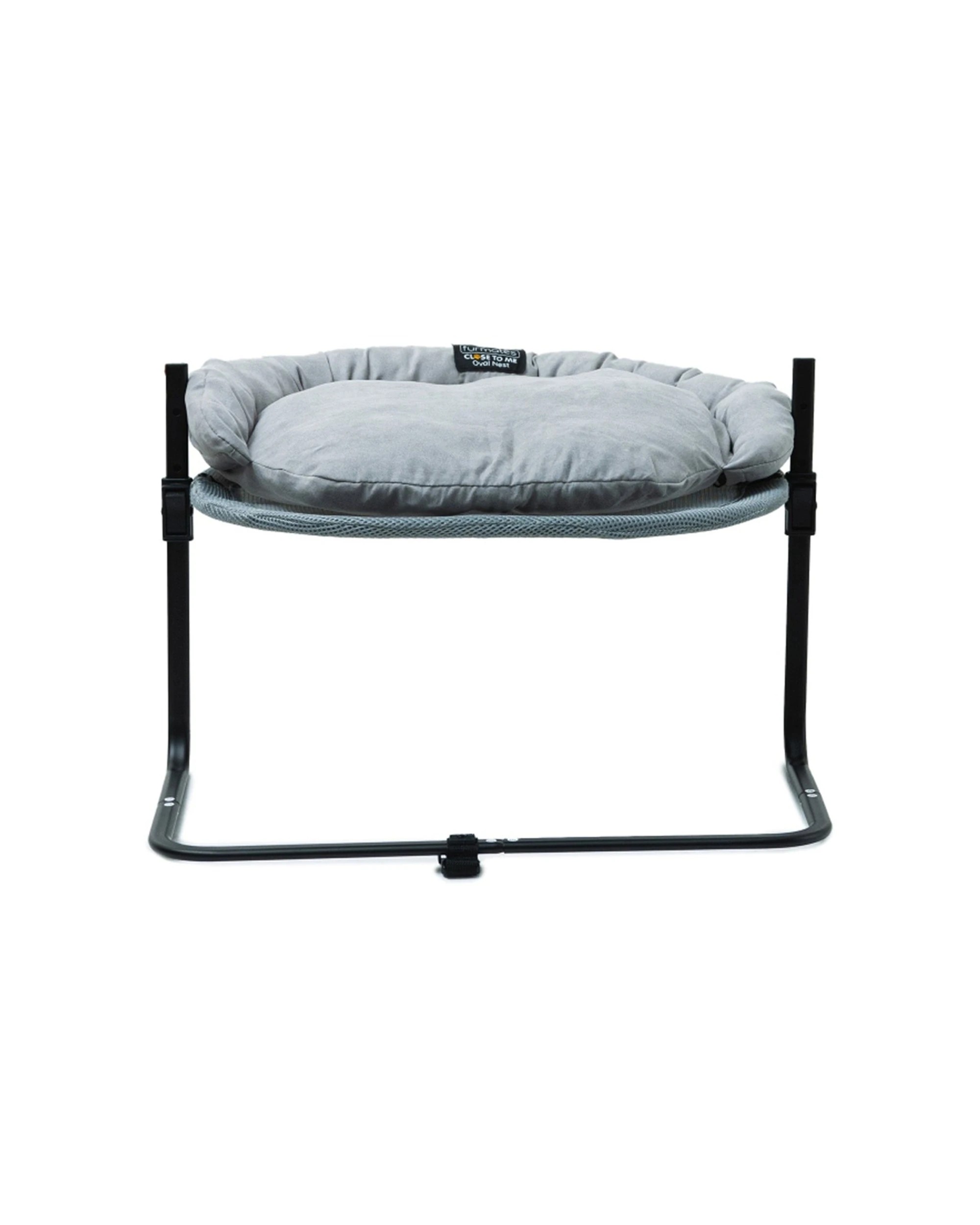3 Furmates Close To Me Oval Nest Bedside Dog Cat Pet Bed Height Adjustable 8kg Small Pets - Grey, 3 of 3