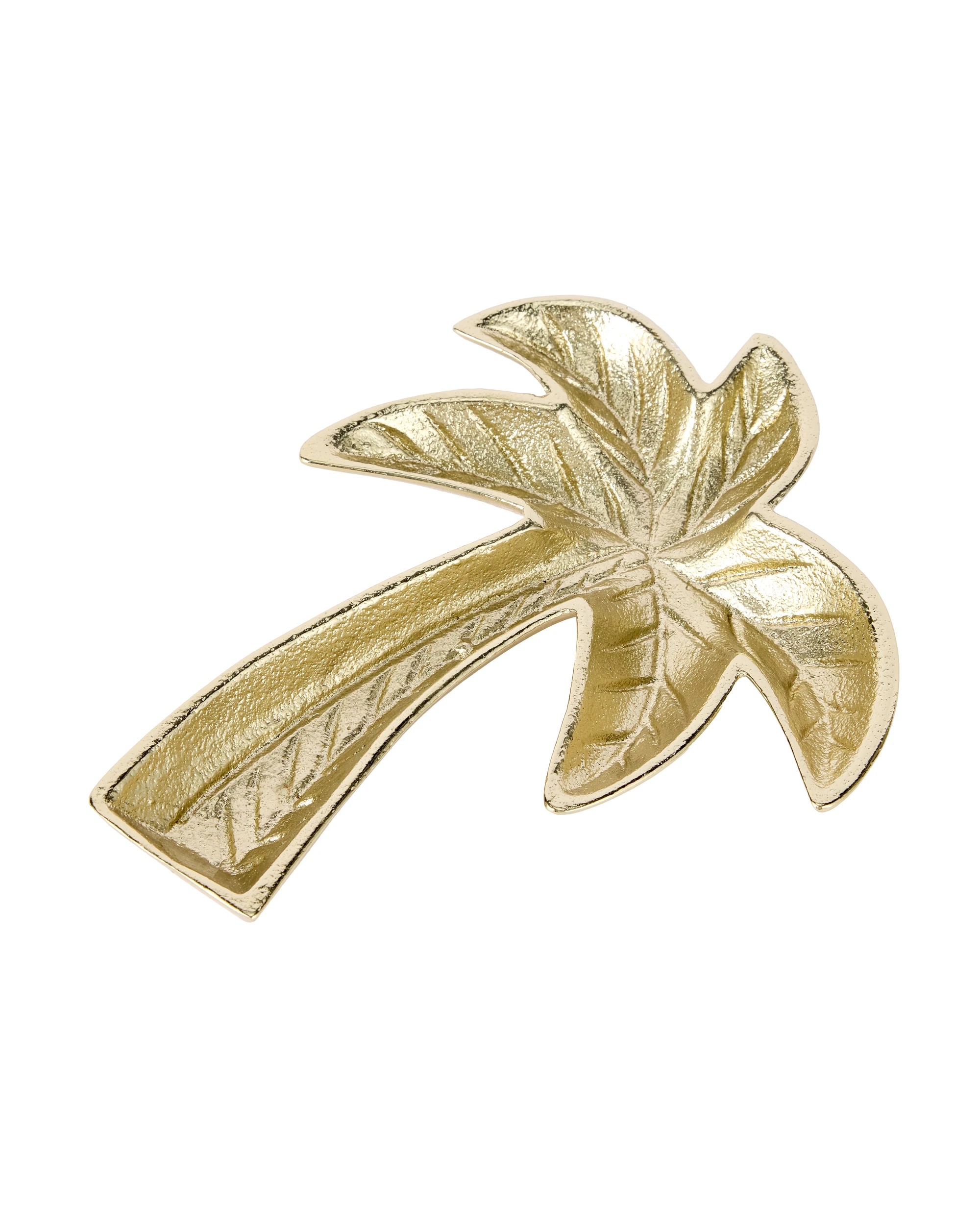 1 Brass Palm Trinket Tray, 1 of 6