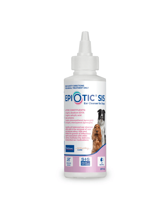 Virbac Epi Otic Sis Ear Cleanser For Dogs - 237ml