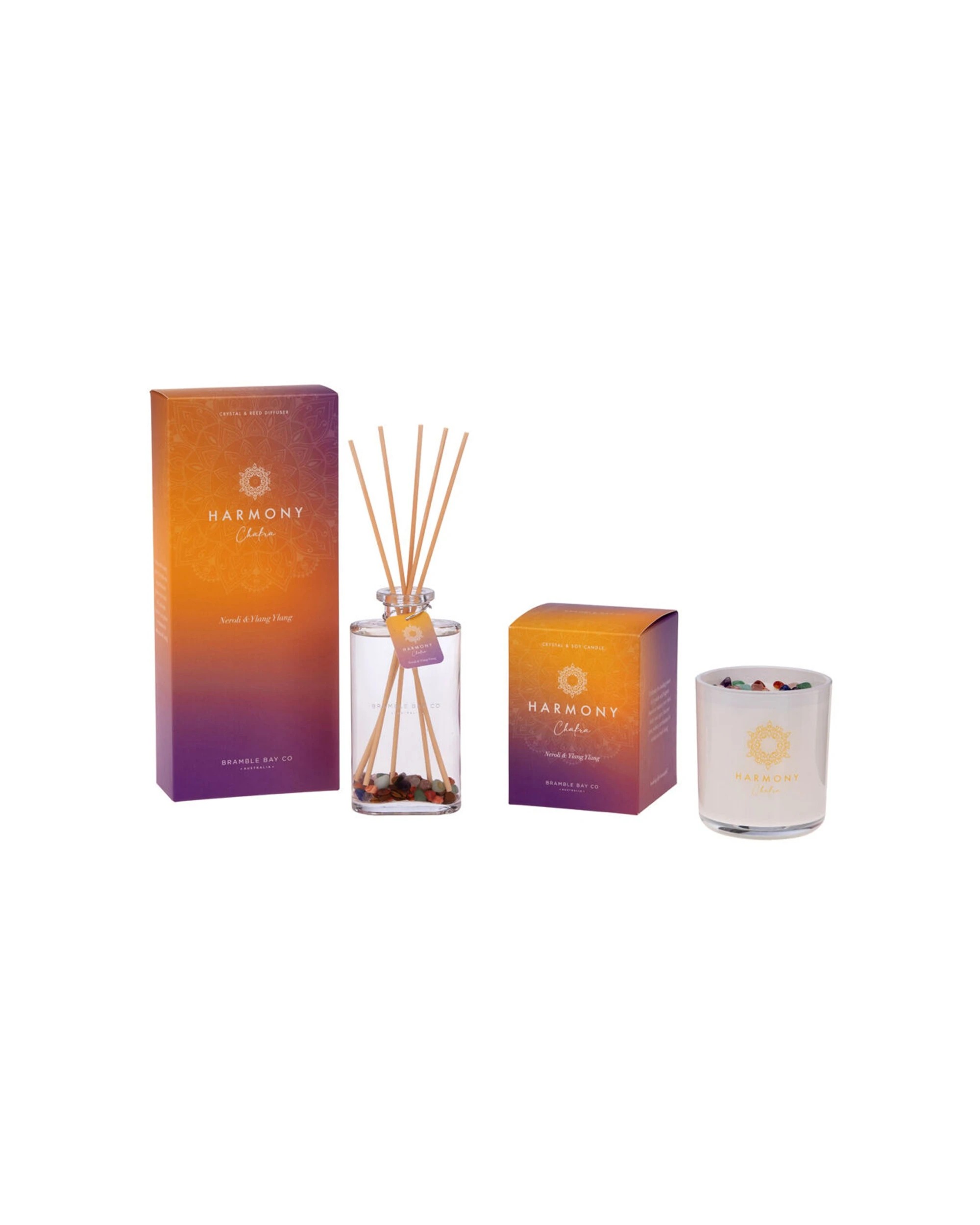 3 Bramble Bay Diffuser Crystal Boho Harmony Chakra Neroli & Ylang Scented Home Fragrance 150ml - Clear, 3 of 3