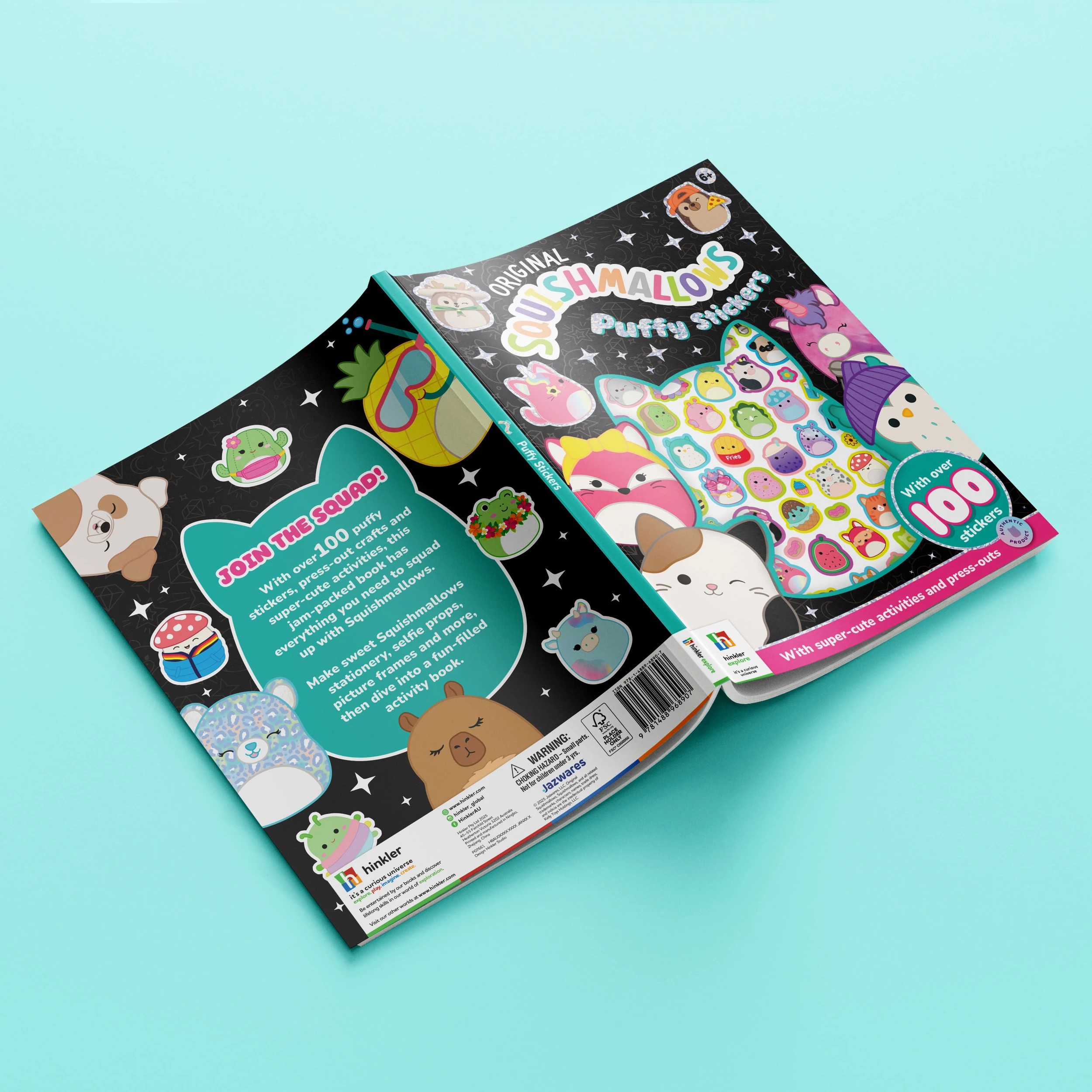 6 Original Squishmallows Puffy Stickers - Book, 6 of 6