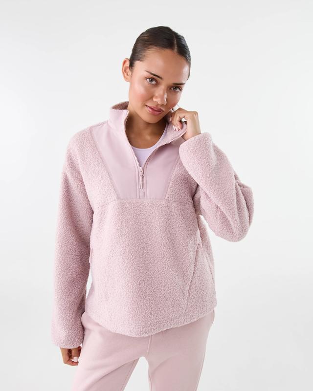 Active Womens 1/4 Zip Sherpa Ju