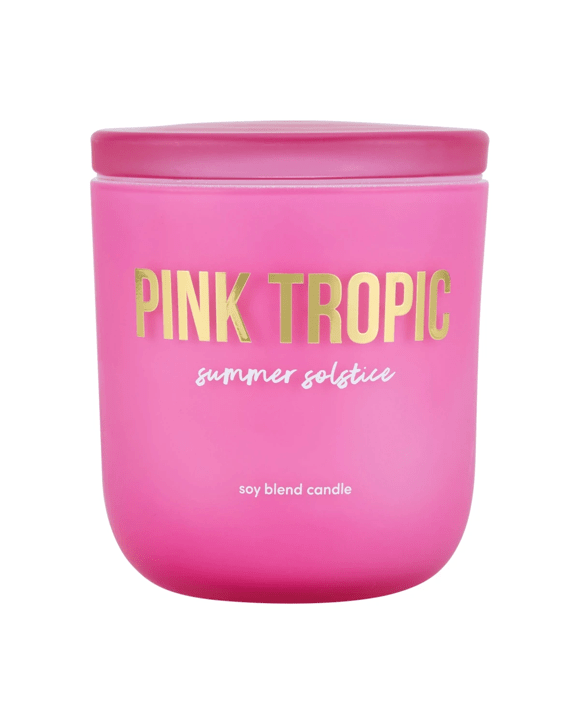 Pink Tropic Summer Solstice Soy Blend Fragrant Candle