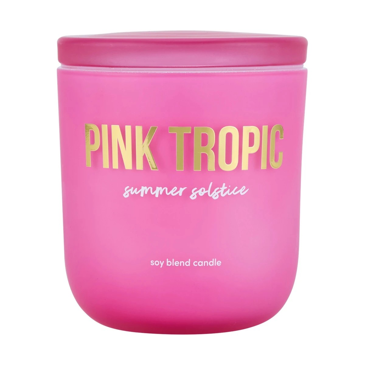 1 Pink Tropic Summer Solstice Soy Blend Fragrant Candle, 1 of 4