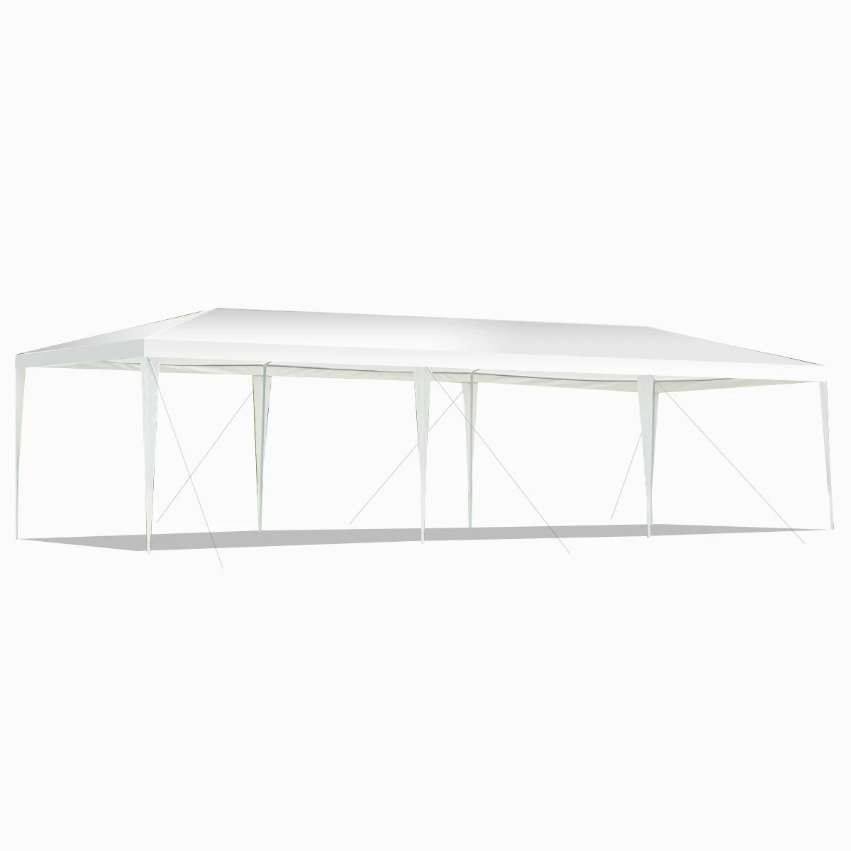 1 Costway 3x9m Outdoor Gazebo Wedding Party Event Tent - White, 1 of 1