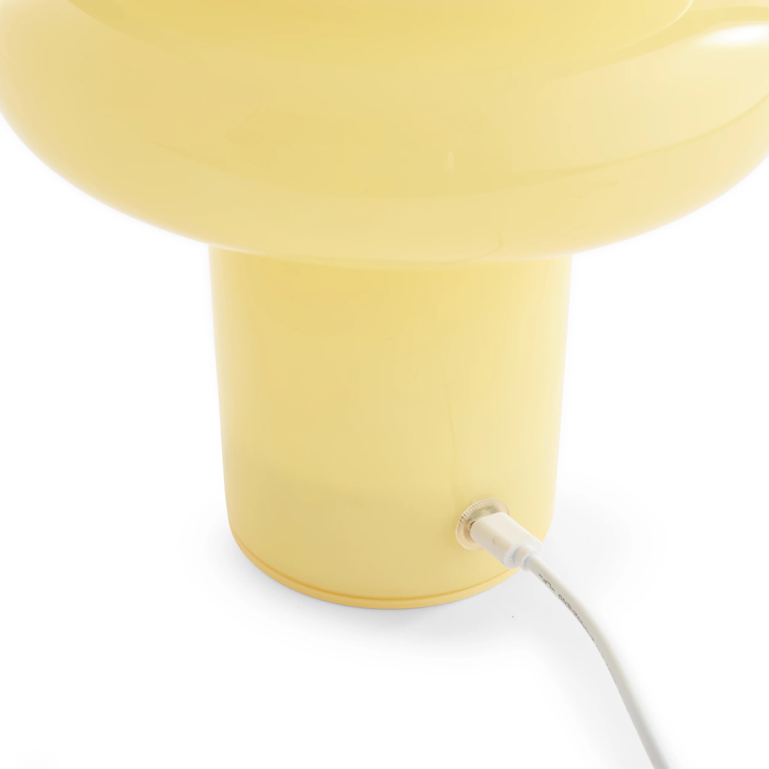 6 Oslo Glass Portable Rechargeable Lamp - Butter, 6 of 7