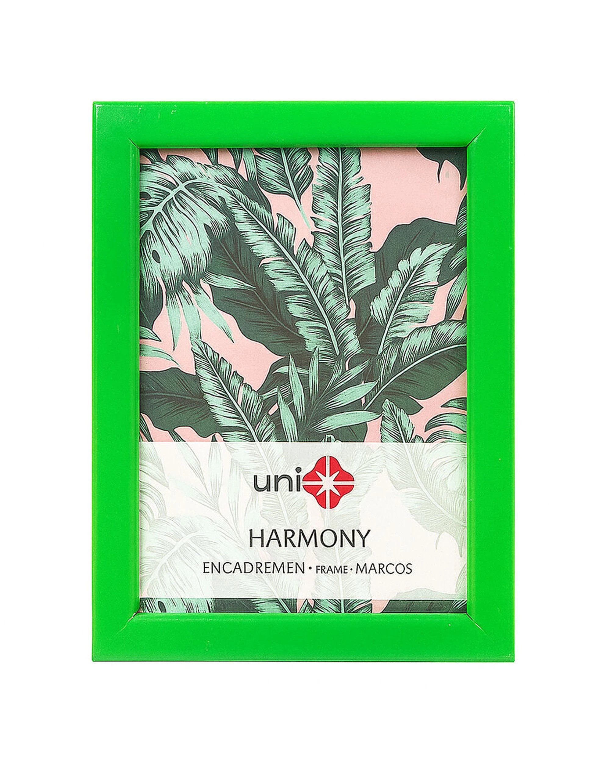2 Unigift 6pk Harmony Wooden Glass Picture Photo Frame 13x18cm Bright - Green, 2 of 2