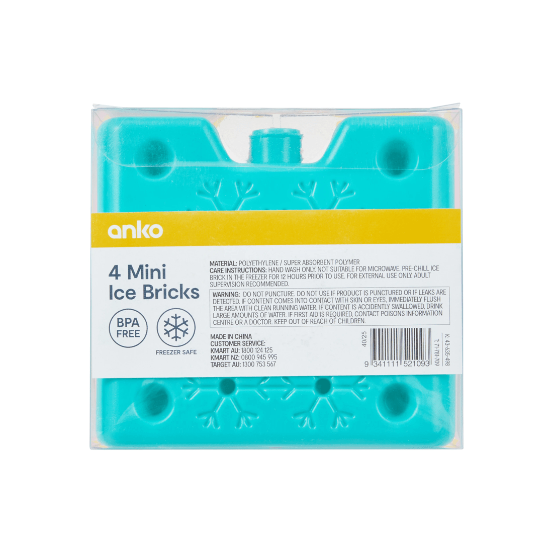 3 4 Pack Mini Ice Bricks, 3 of 3