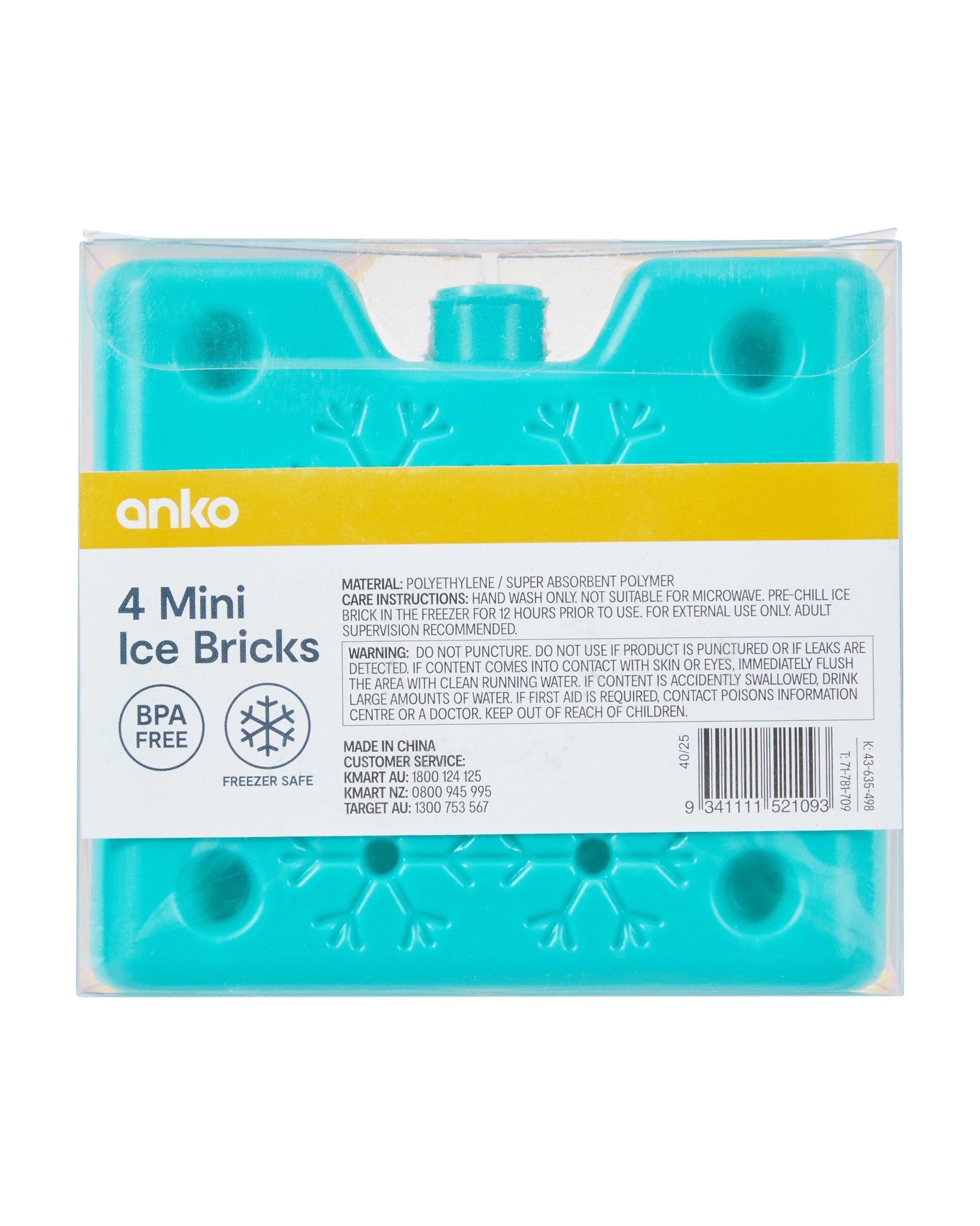 3 4 Pack Mini Ice Bricks, 3 of 3