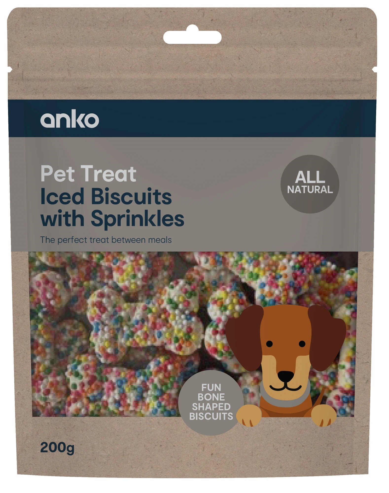 1 Pet Treat Iced Biscuits with Sprinkles, 1 of 2