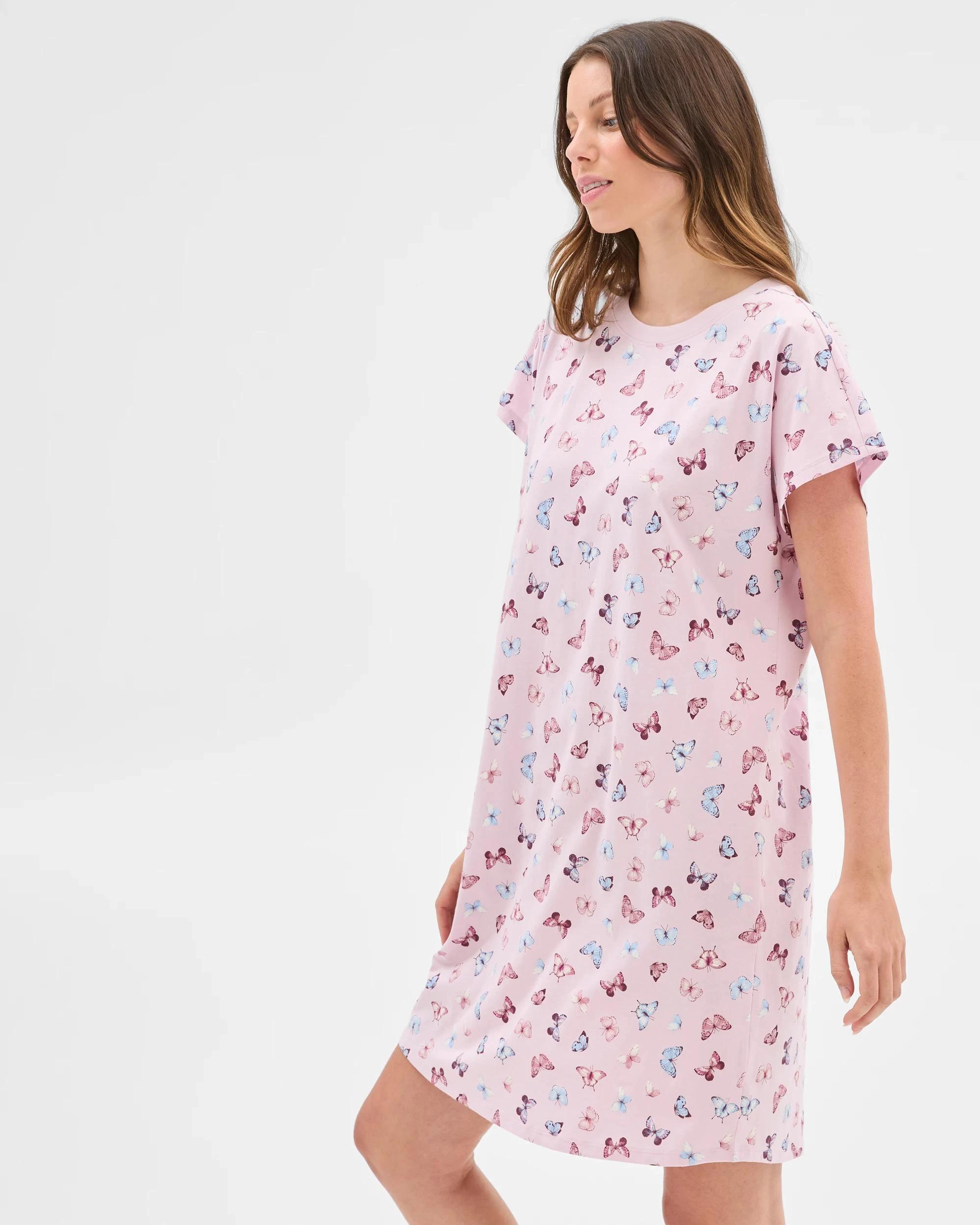 6 Target Australian Cotton T-Shirt Nightie BUTTERFLY, 6 of 6